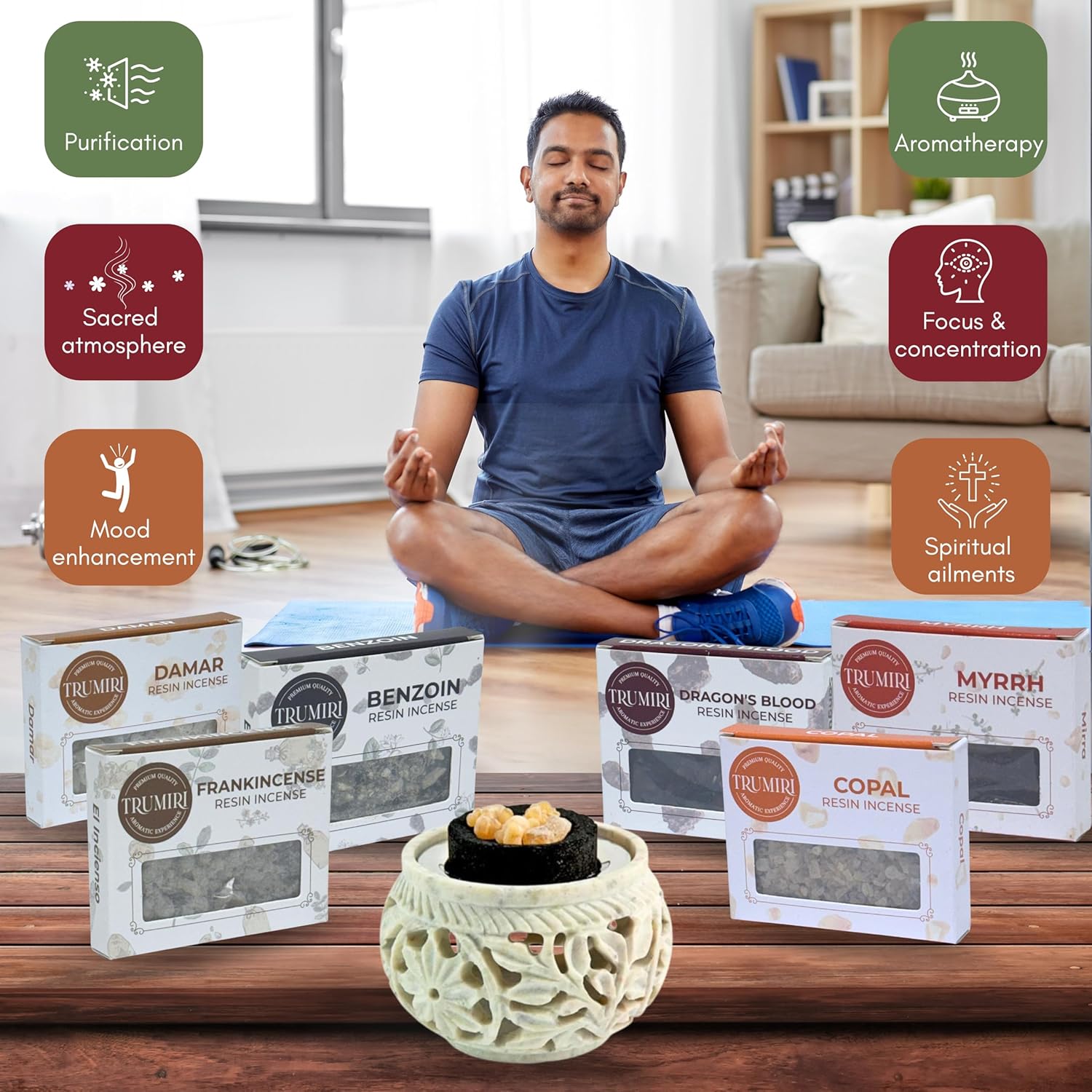 Trumiri Resin Incense Variety Pack 6x30g