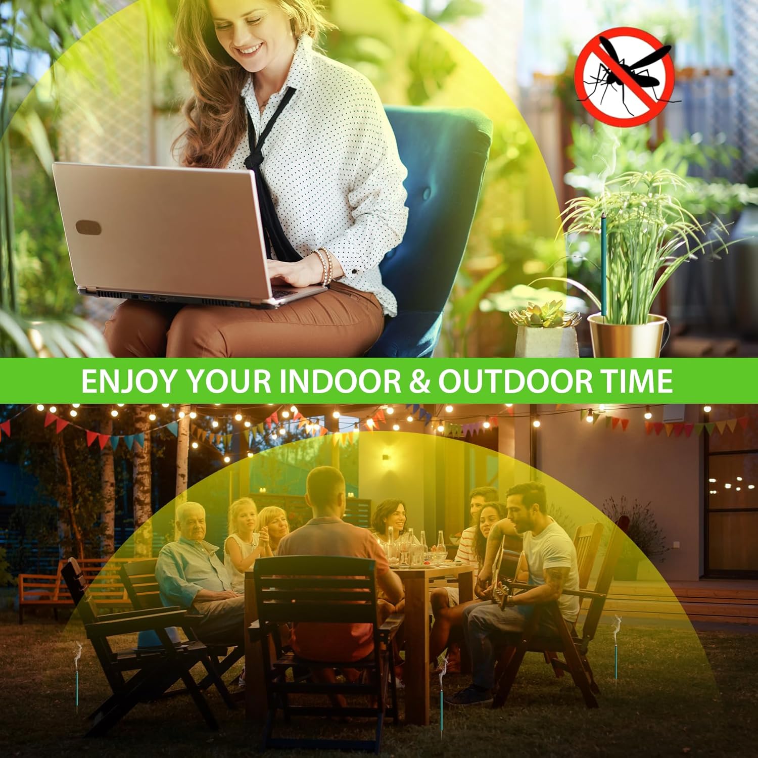 BugBai Mosquito Repellent Incense Sticks 24PCS