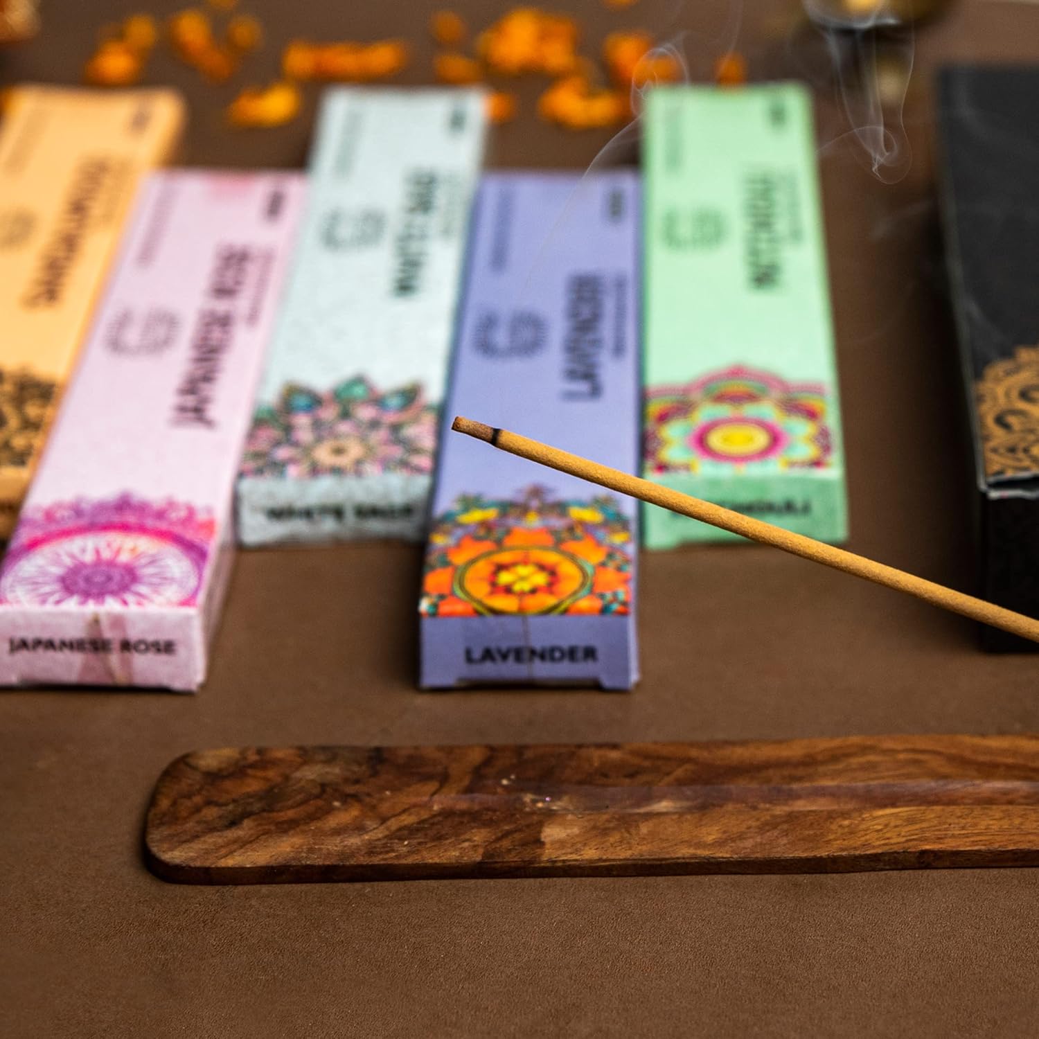 Raajsee Natural Incense Sticks 6 Pack Mixed Scents