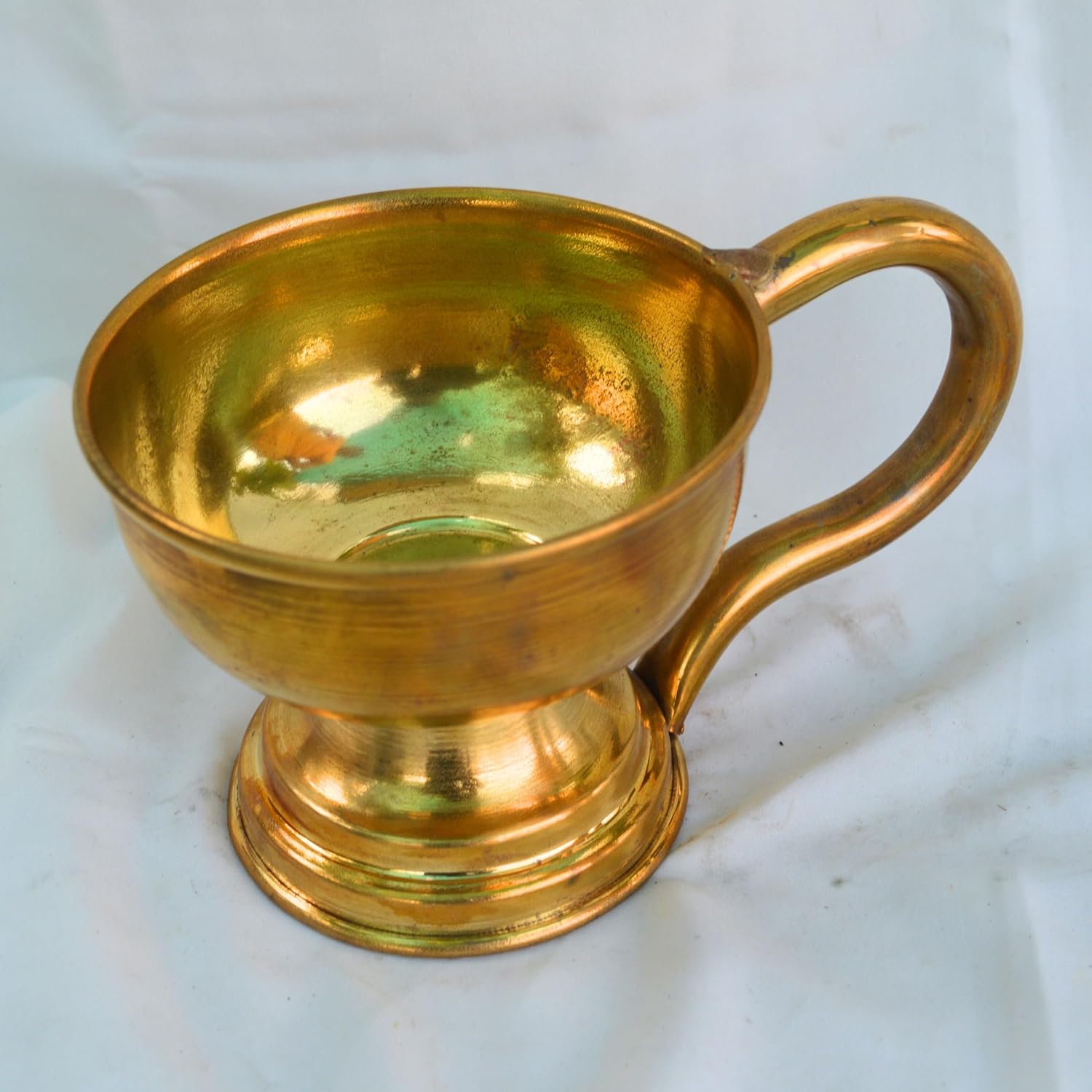 Traditional Brass Dhoop Dani with Handle 7 Inch Incense Holder
