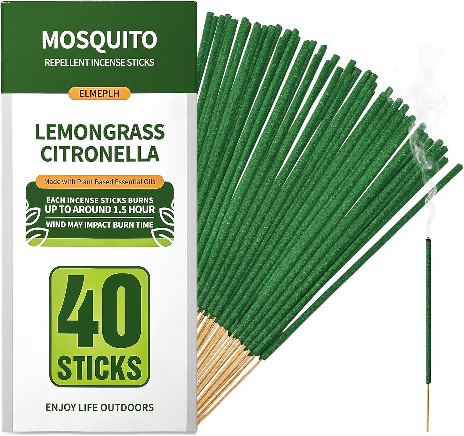 Natural Mosquito Repellent Incense Sticks 40 Pack