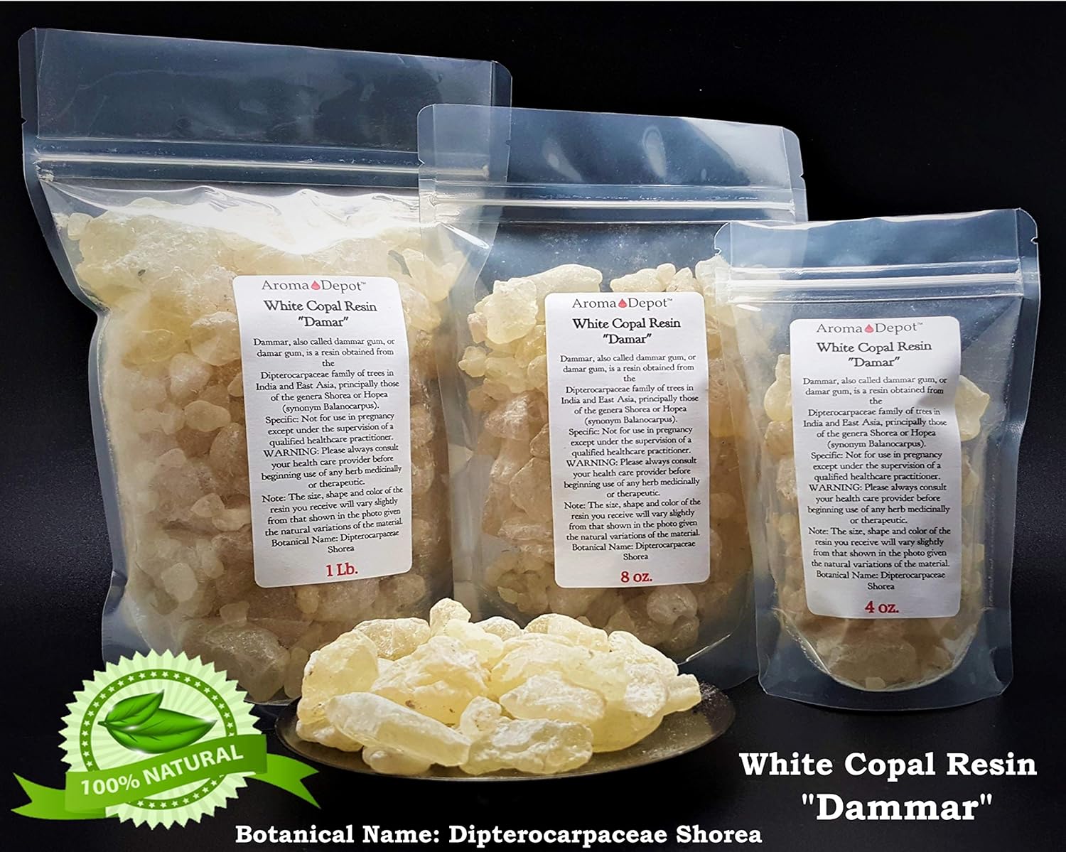 4 oz White Copal Tree Sap Dammar Gum Incense
