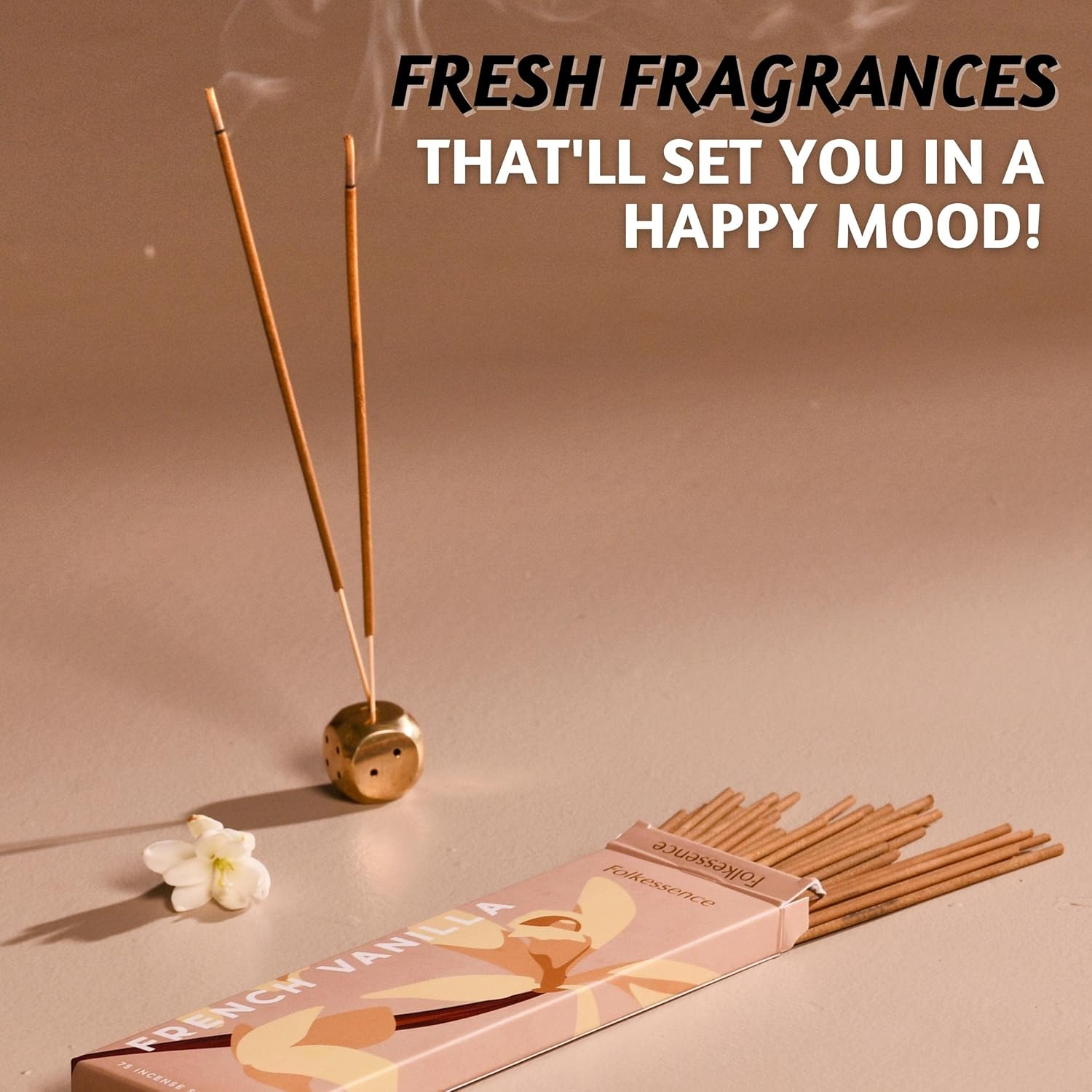 Folkulture Vanilla Incense Sticks Pack of 75