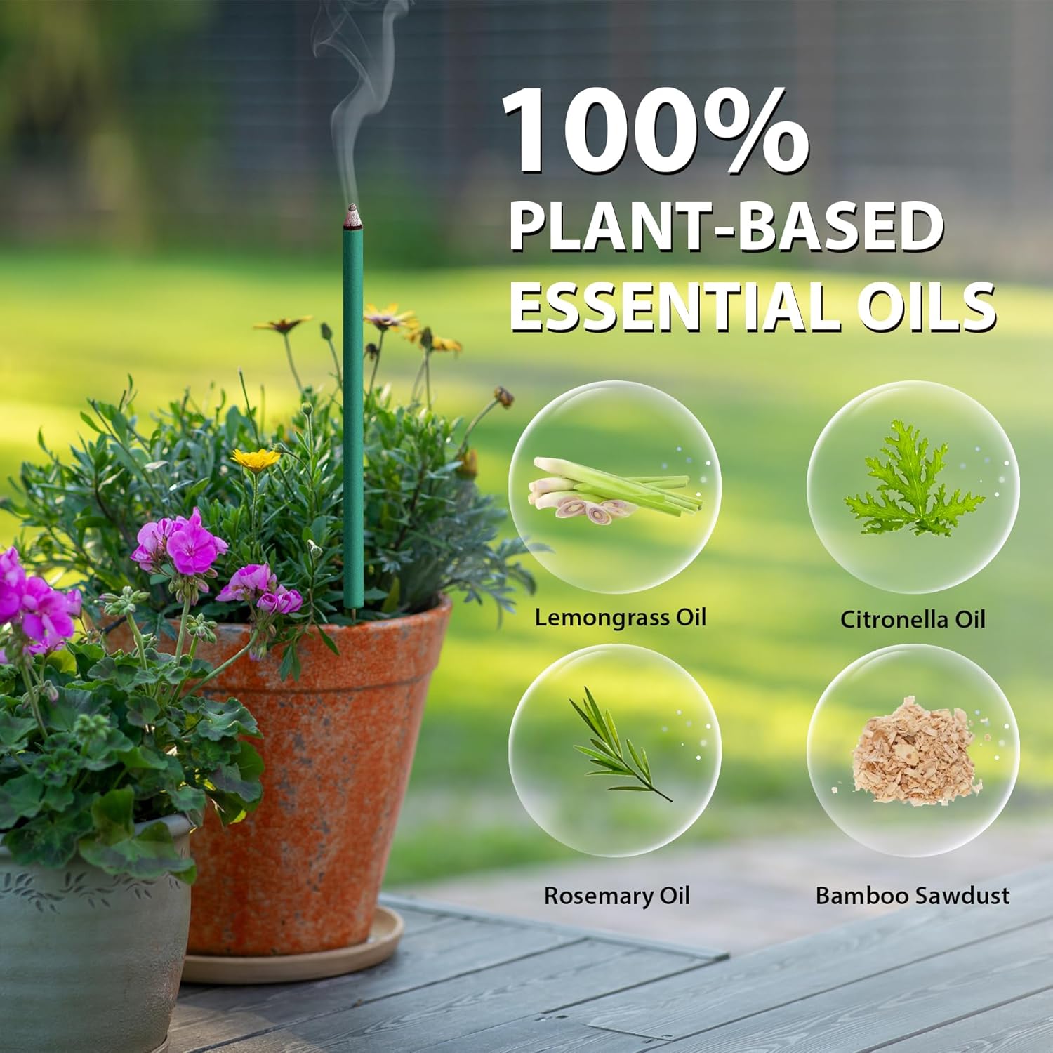 BugBai Mosquito Repellent Incense Sticks 24PCS