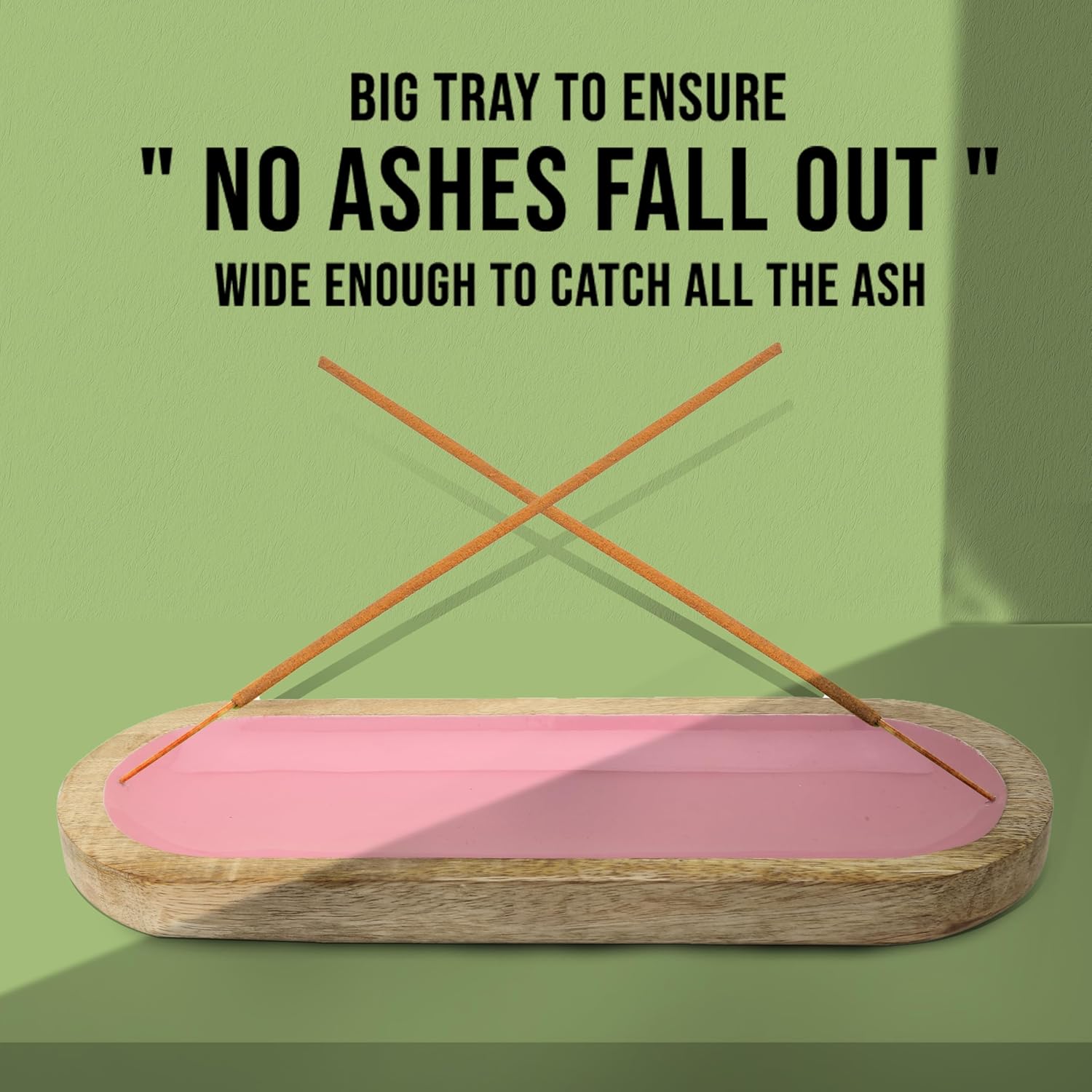 Hand Painted Pink Incense Holder - Modern Home Dcor