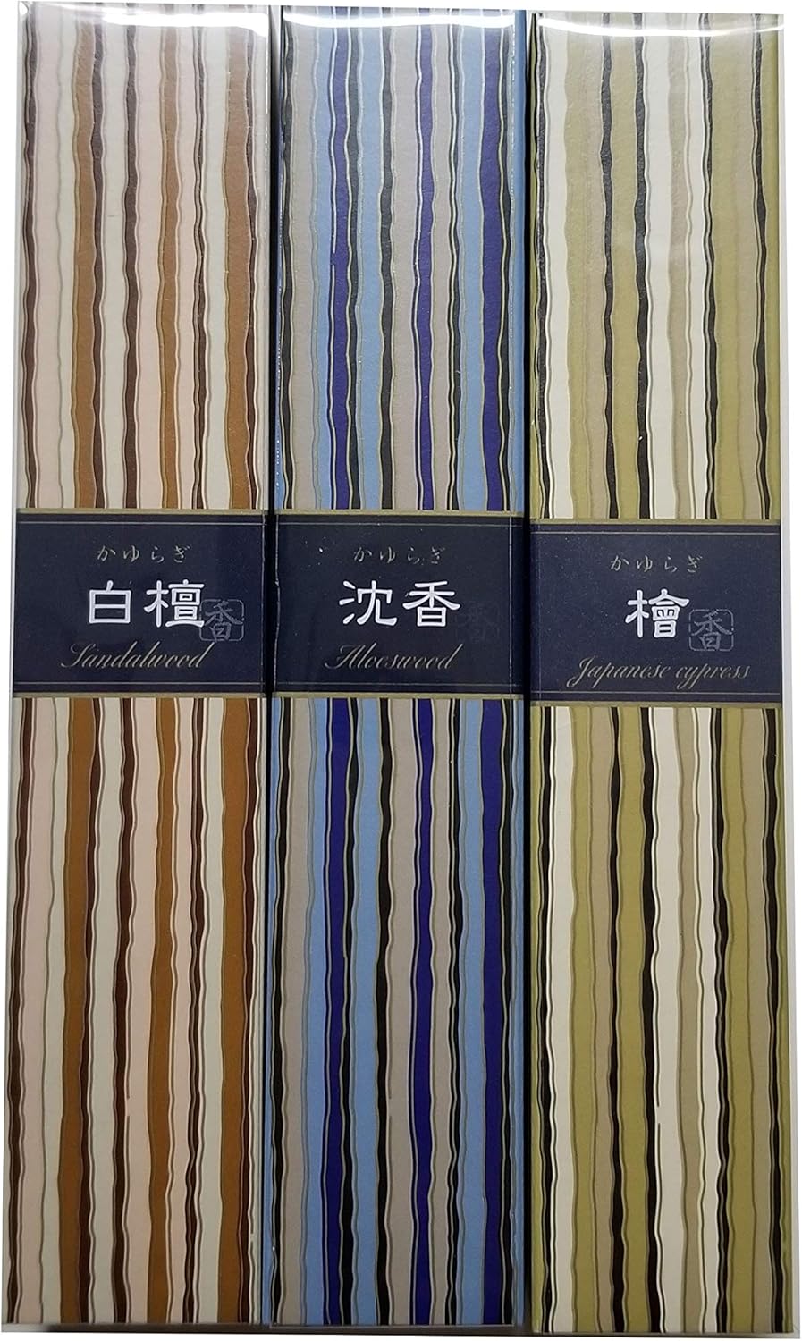 Nippon Kodo Kayuragi Incense Set of 3 Scents 40 Sticks Each