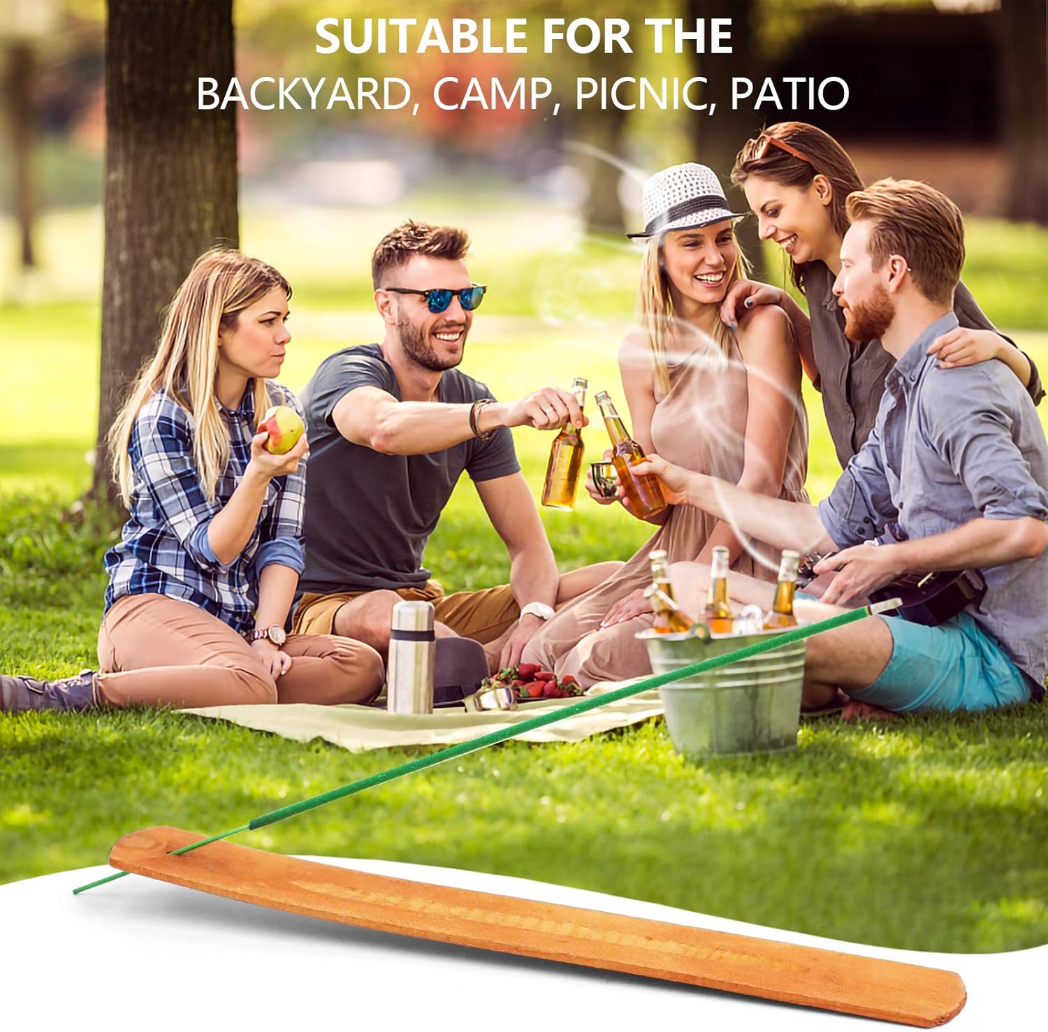 STRN Citronella Incense Sticks with Holder - 120 Sticks per Box