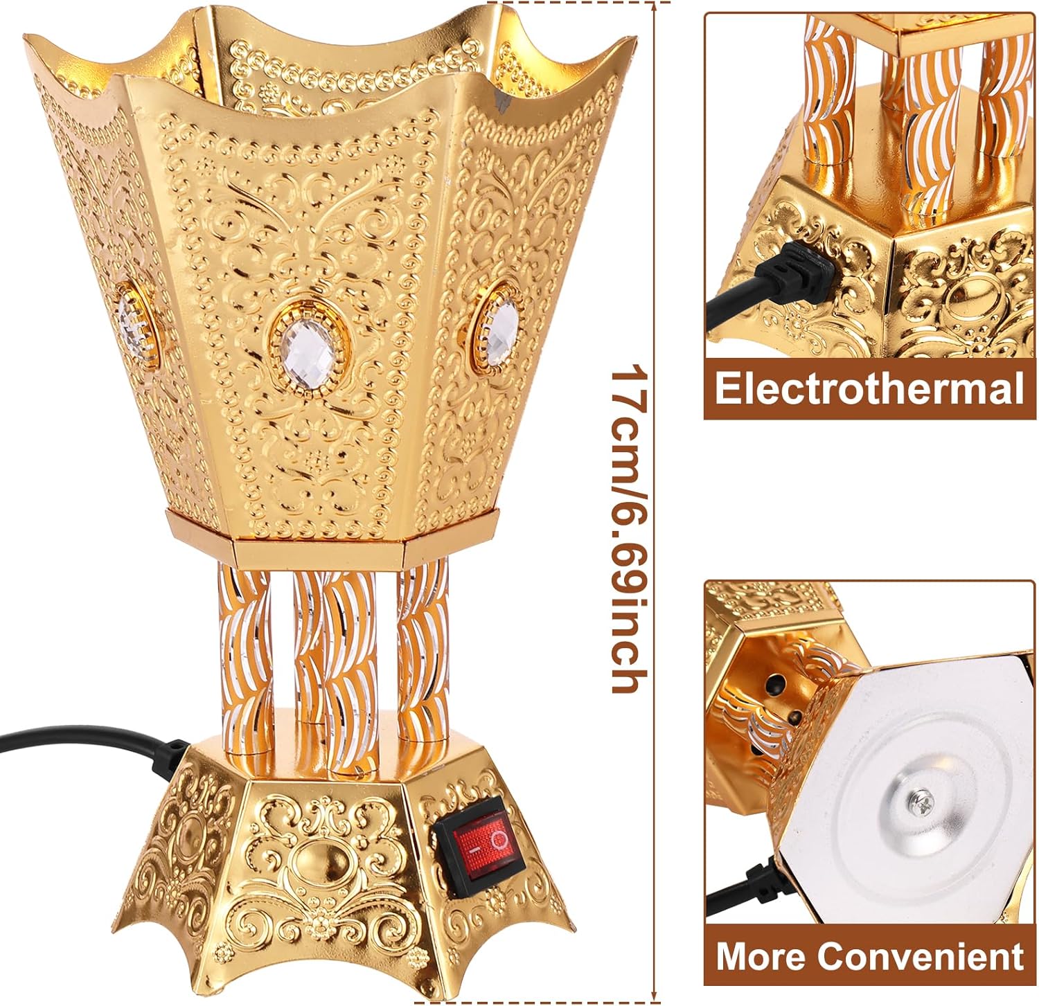 Vintage Middle Eastern Style Electric Incense Burner
