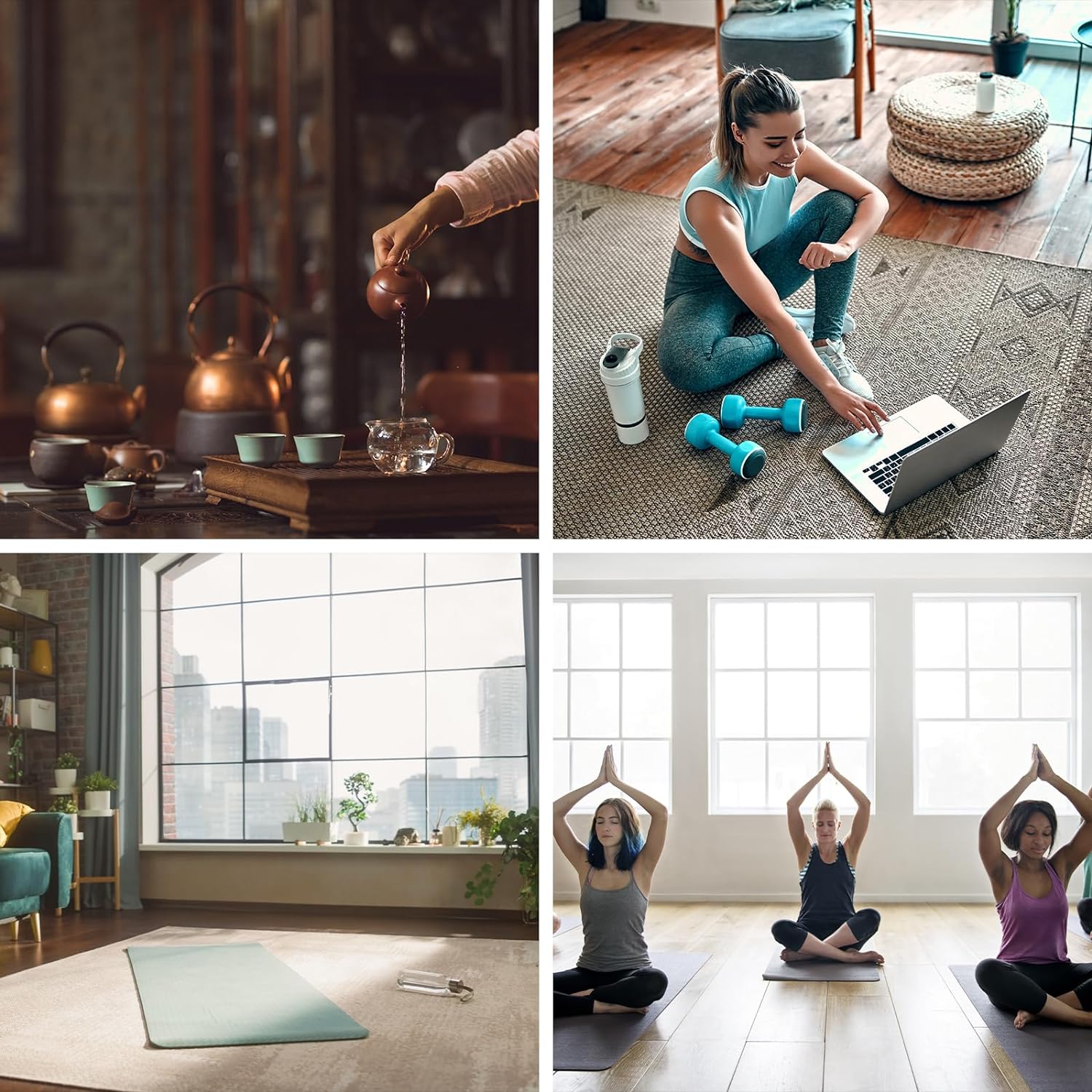 Uxcell 4pcs Brass Incense Holder for Home Office Yoga Meditation