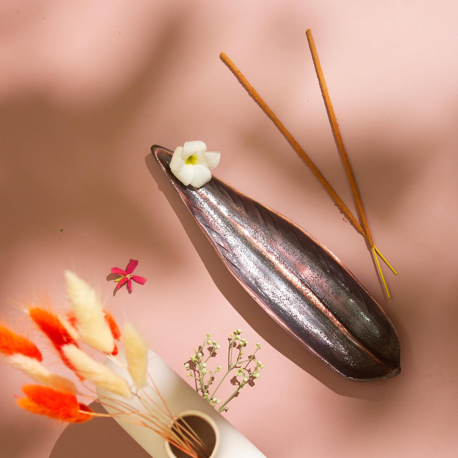 Raajsee Incense Holder Set with Nag Champa Incense Sticks