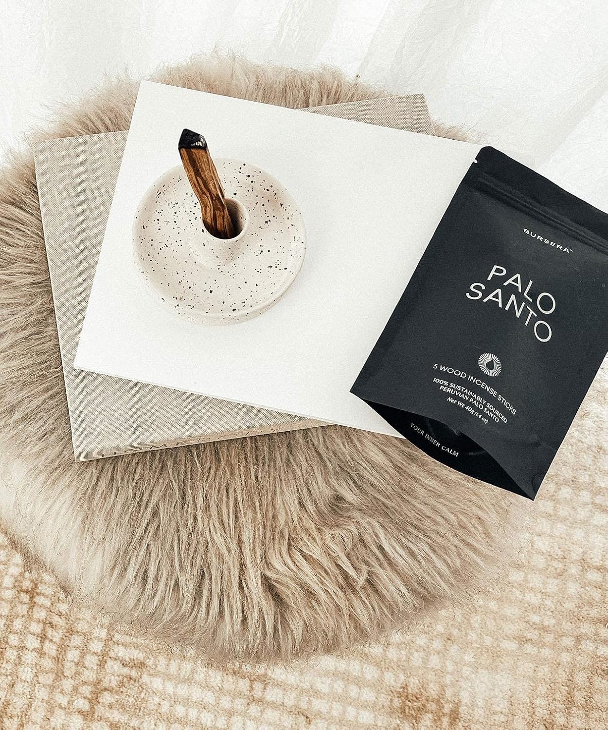 Bursera Palo Santo Sticks 5-Pack Sustainable Natural Aromatherapy Incense