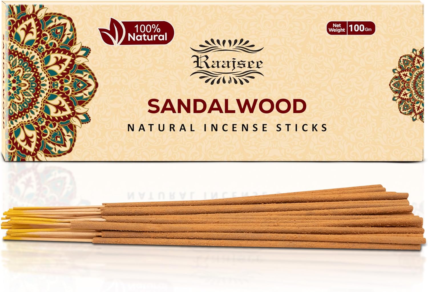 Raajsee Sandalwood Incense Sticks 100 Gm Pack