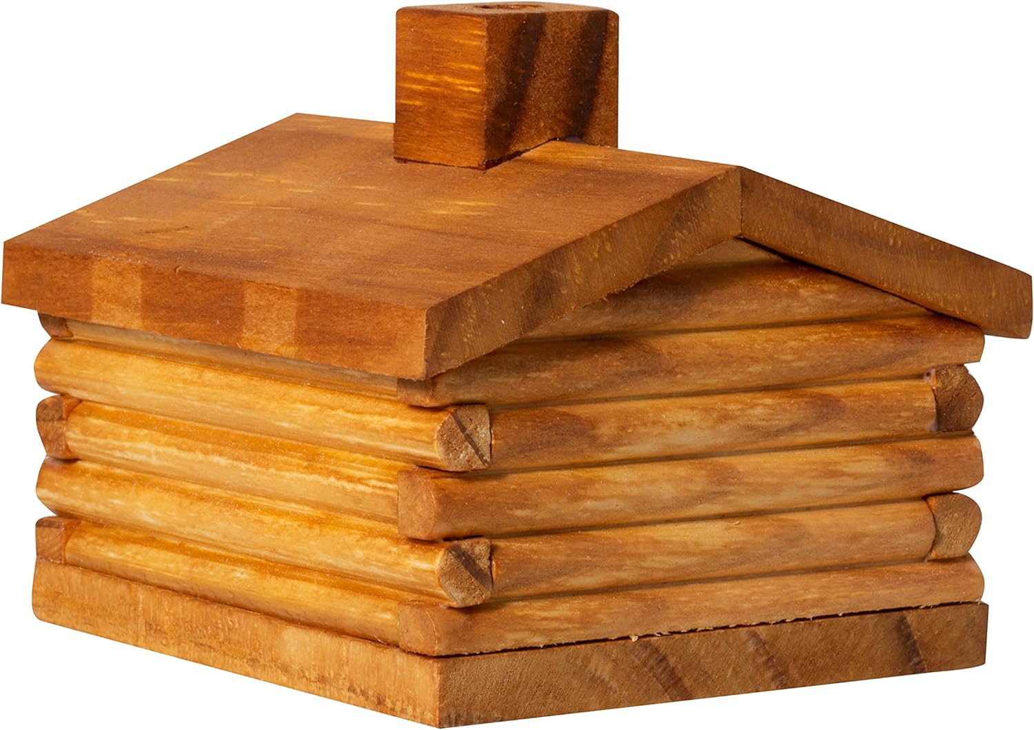 Paines Medium Log Cabin Cedar Incense Burner with 10 Cedar Cones