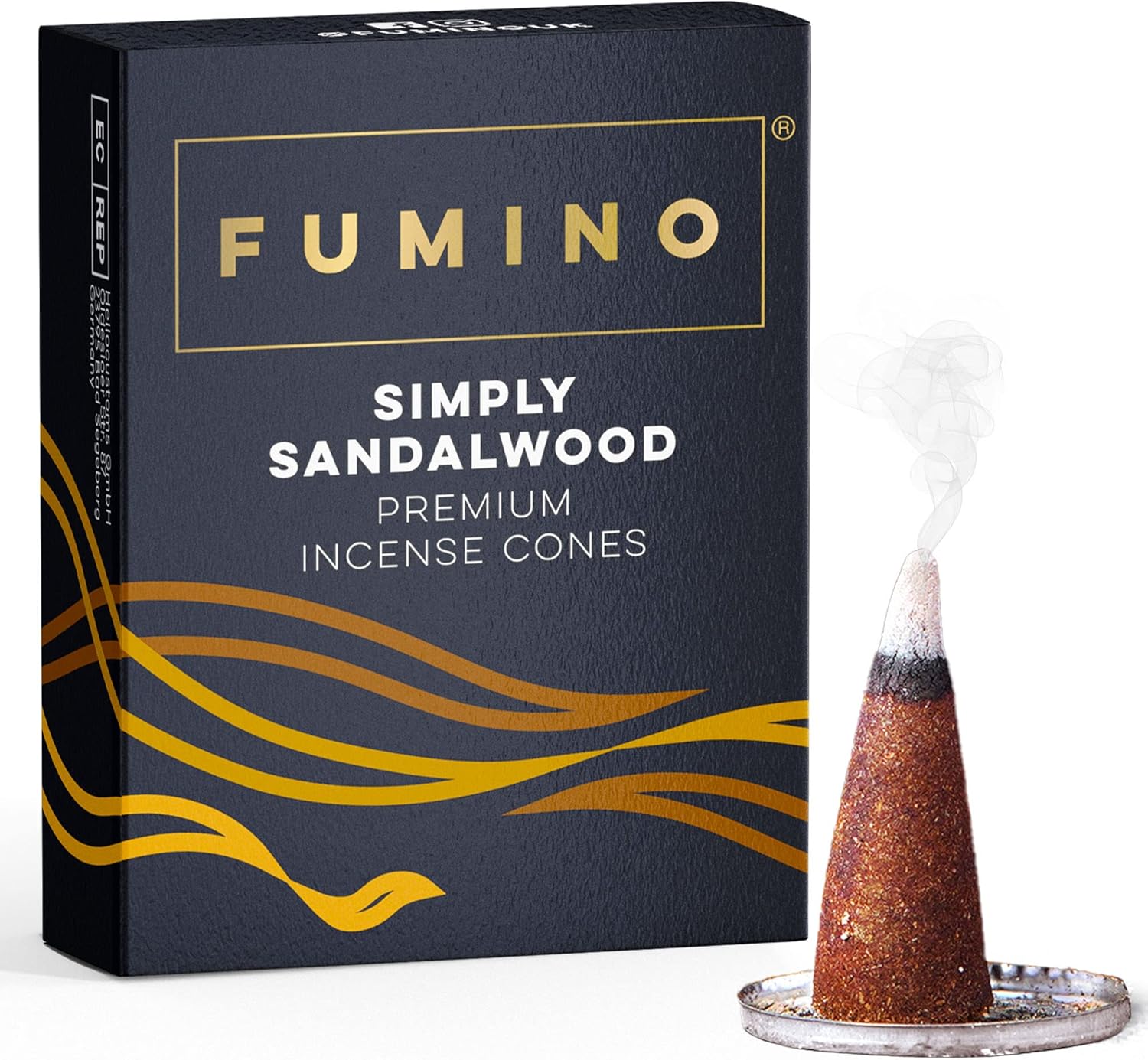 Fumino Simply Sandalwood Incense Cones 20 Per Box