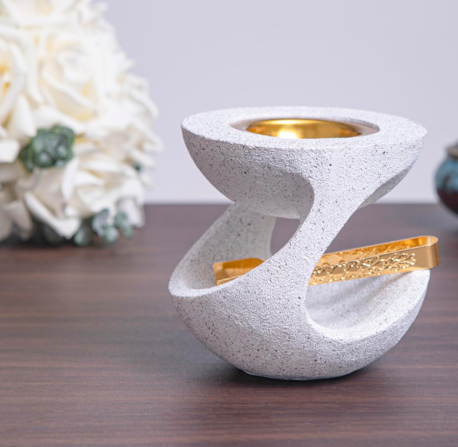 Frankincense Incense Burner with Tong for Yoga and Spa 1