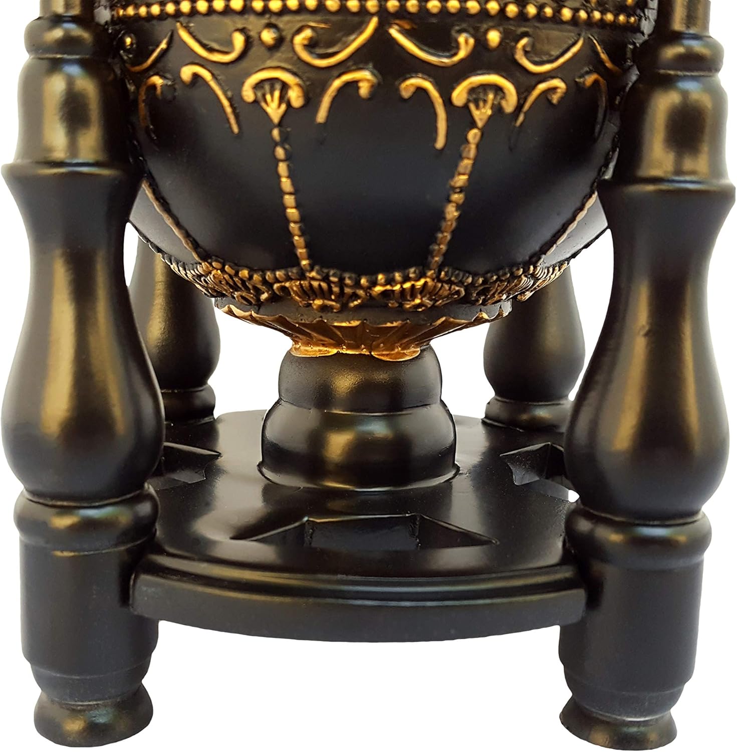 AM Charcoal Incense Burner - 4 Pillar Bakhoor Oud Holder