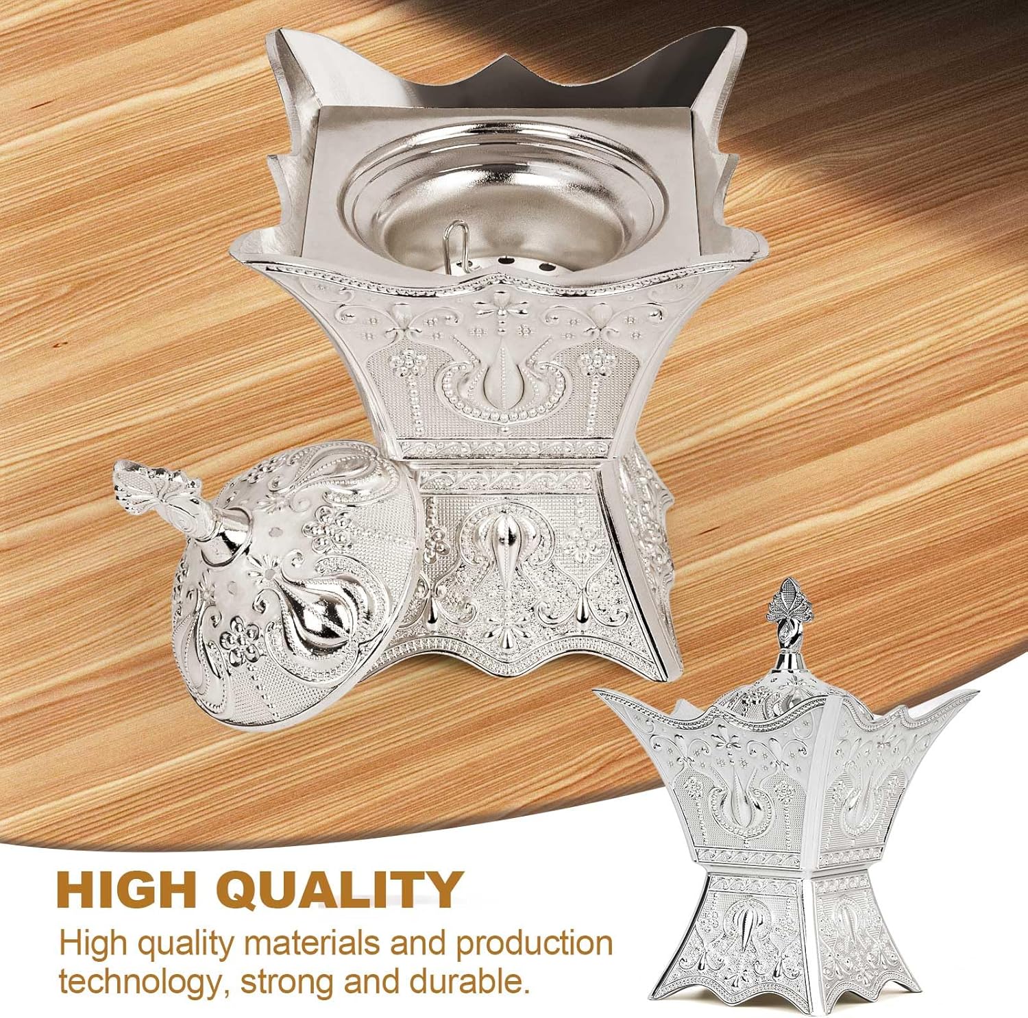 Bakhoor Incense Burner - Trophy Shape Silver