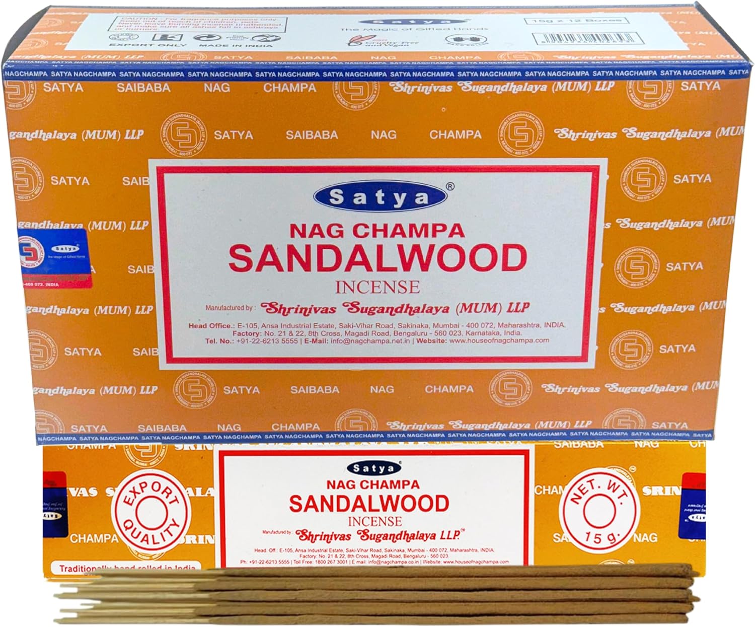 Sandalwood Incense Sticks and Holder Bundle