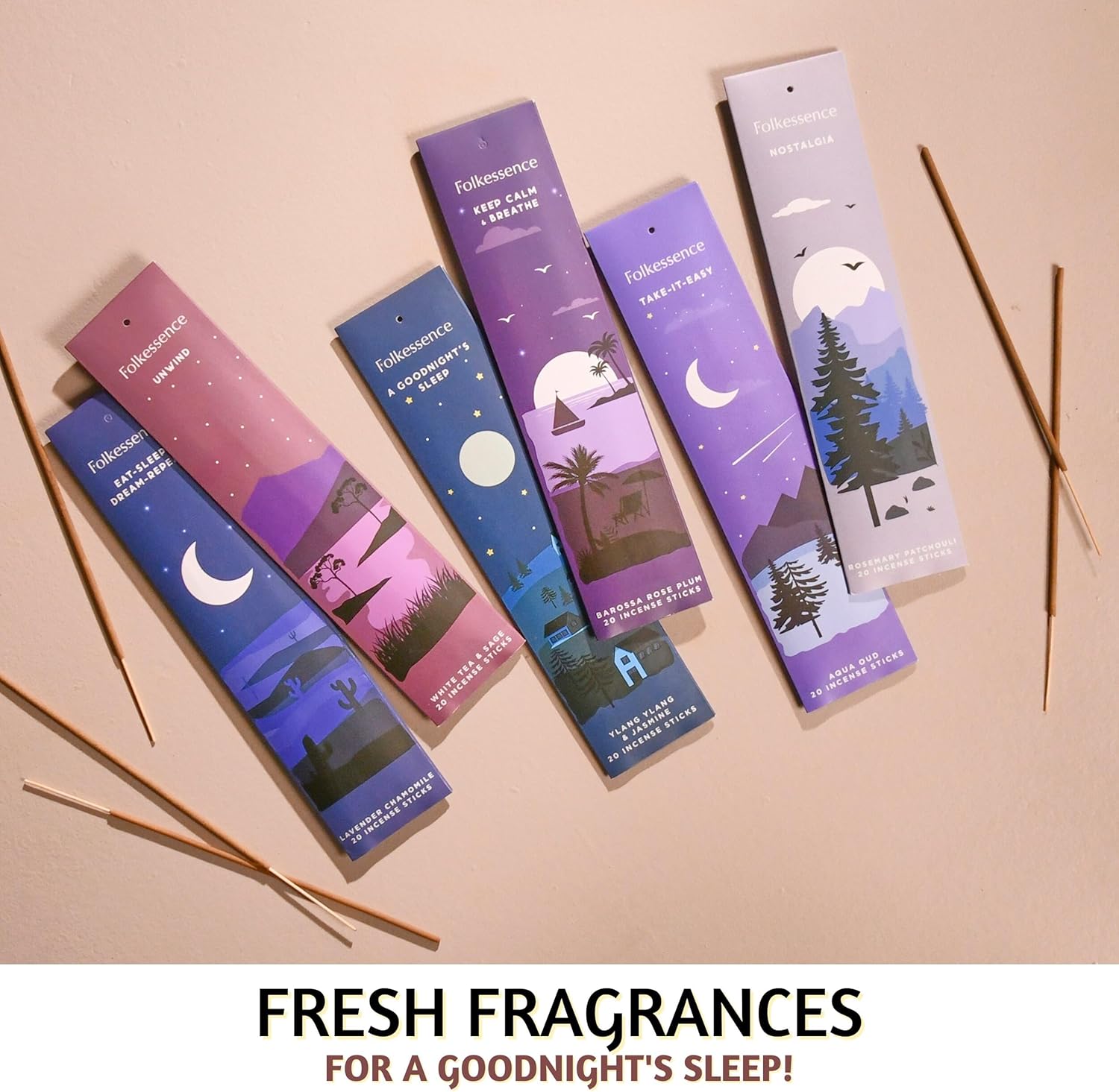 Folkulture Incense Sticks Variety Pack Set of 6