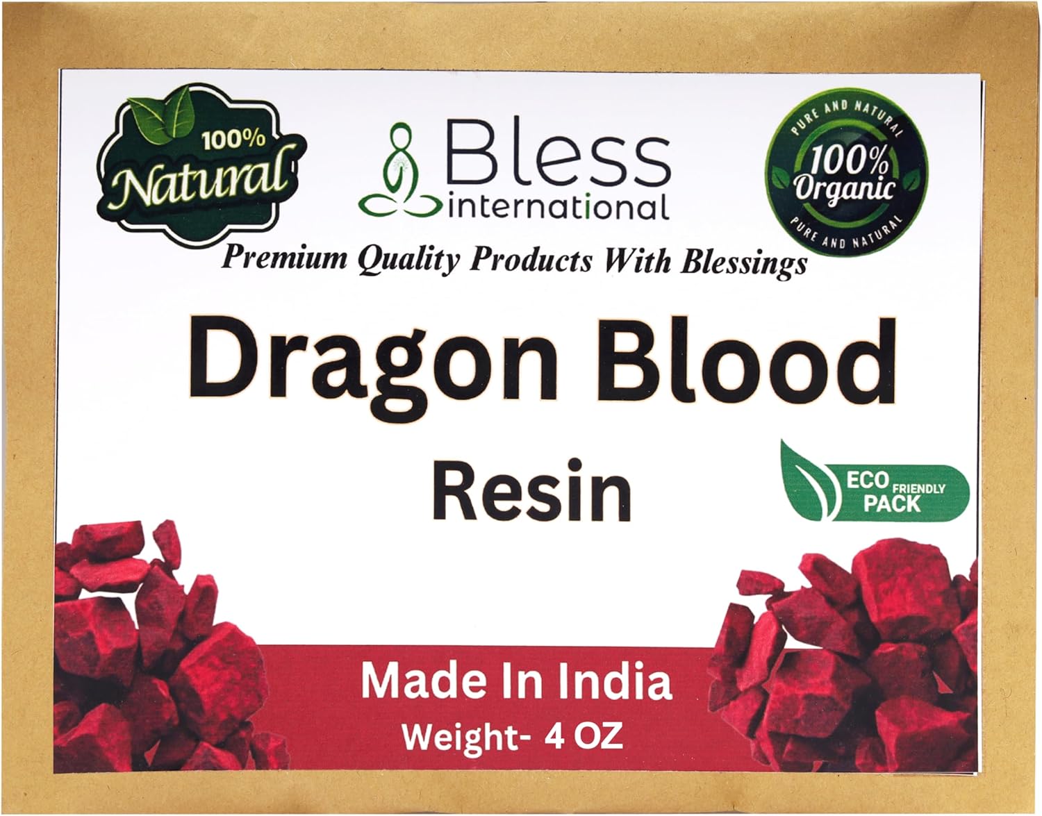 Bless International Dragons Blood Resin Incense 100 Pure Natural Organic