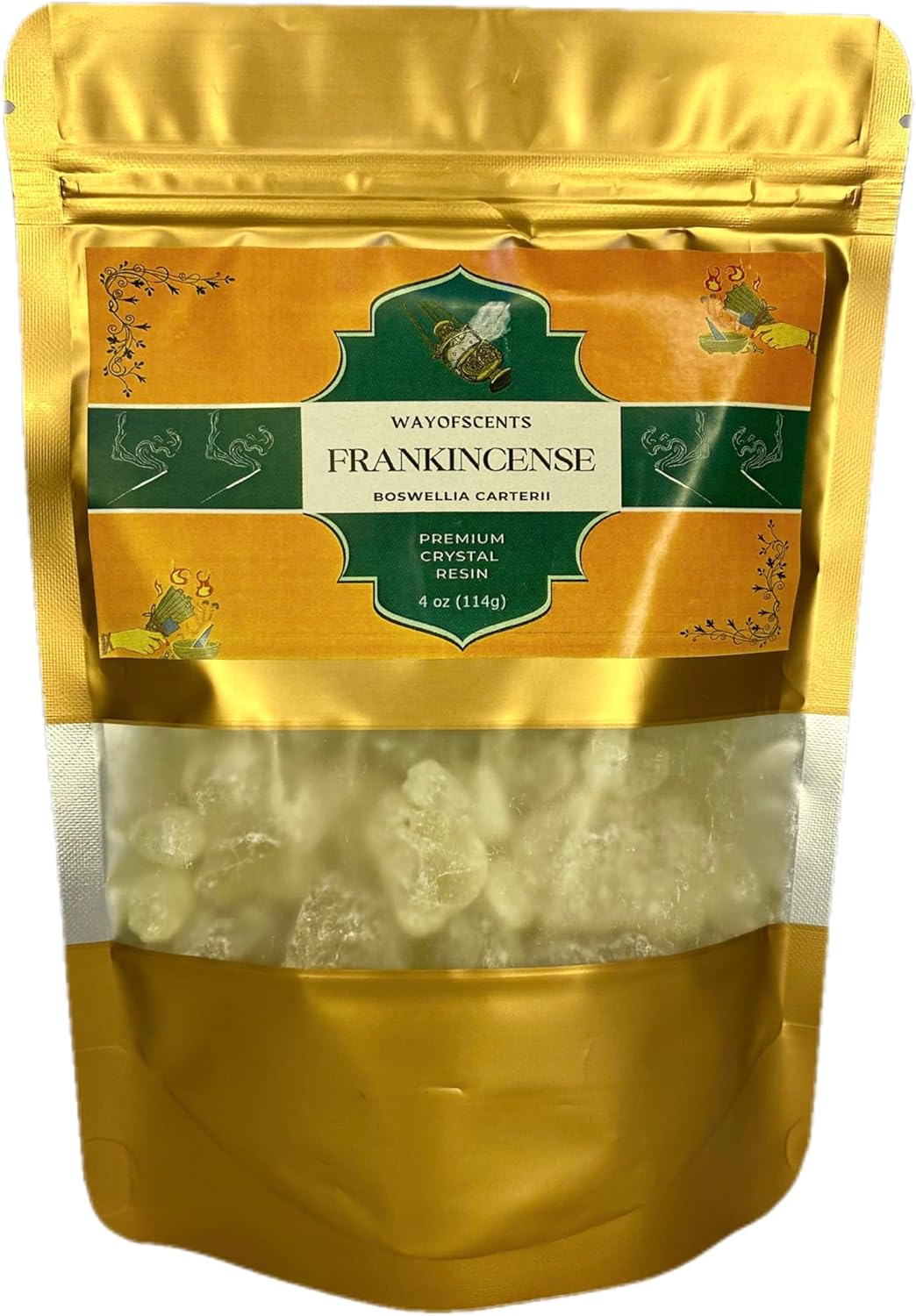 WayOfScents Pure Rare Frankincense Resin 4 Ounces Organic