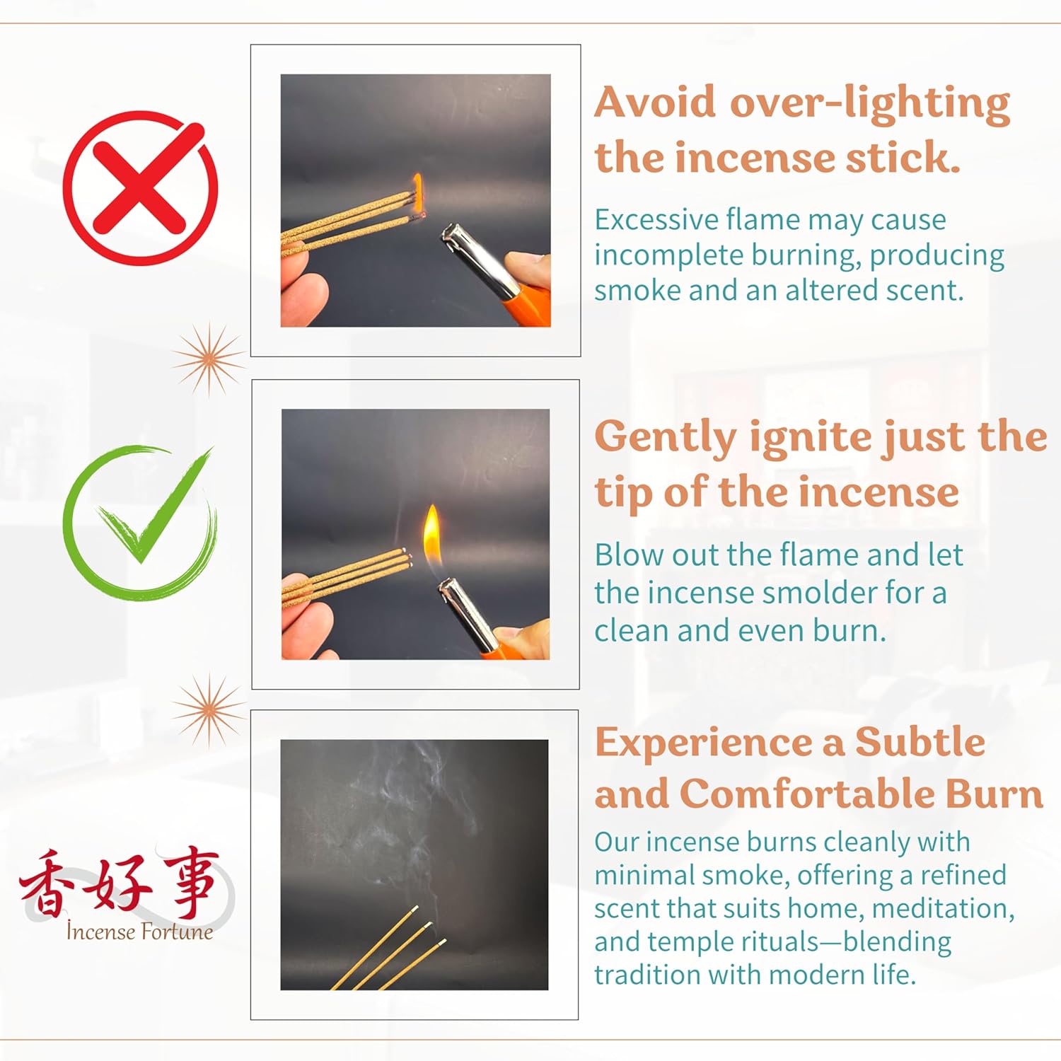 LaoShan Sandalwood Incense Joss Sticks 400 Sticks