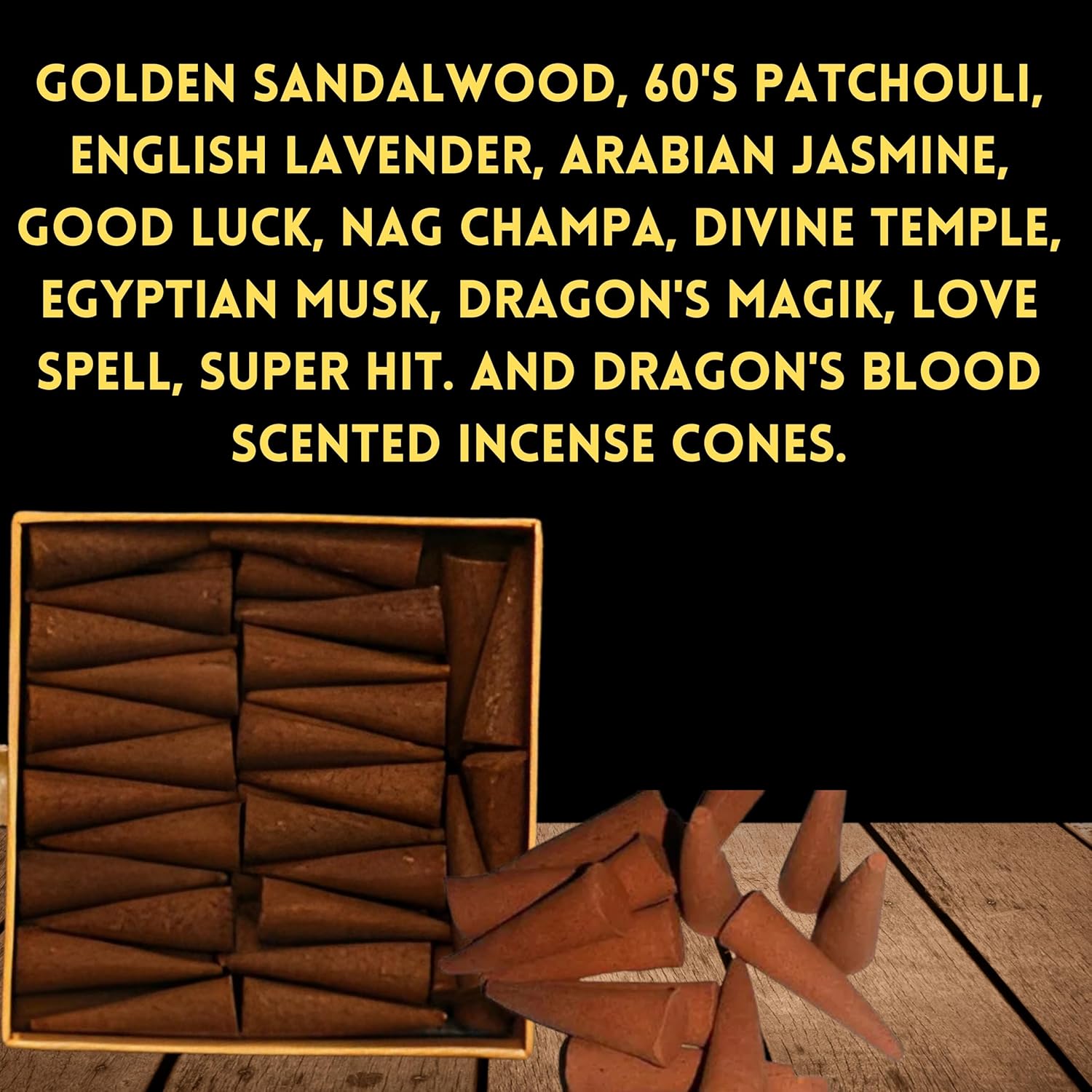 12 Pack Satya Sai Nag Champa Incense Cones Natural Scent for Meditation and Home Aromatherapy