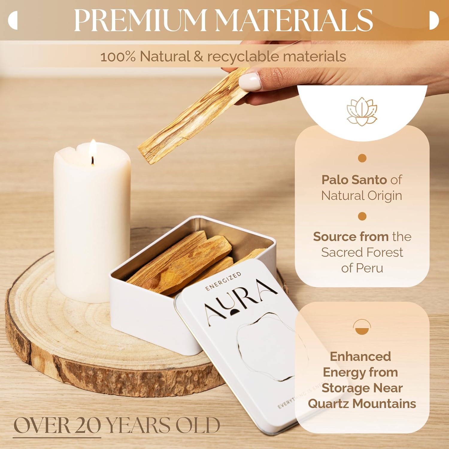 Palo Santo Sticks - 8 Premium Sticks from Peru