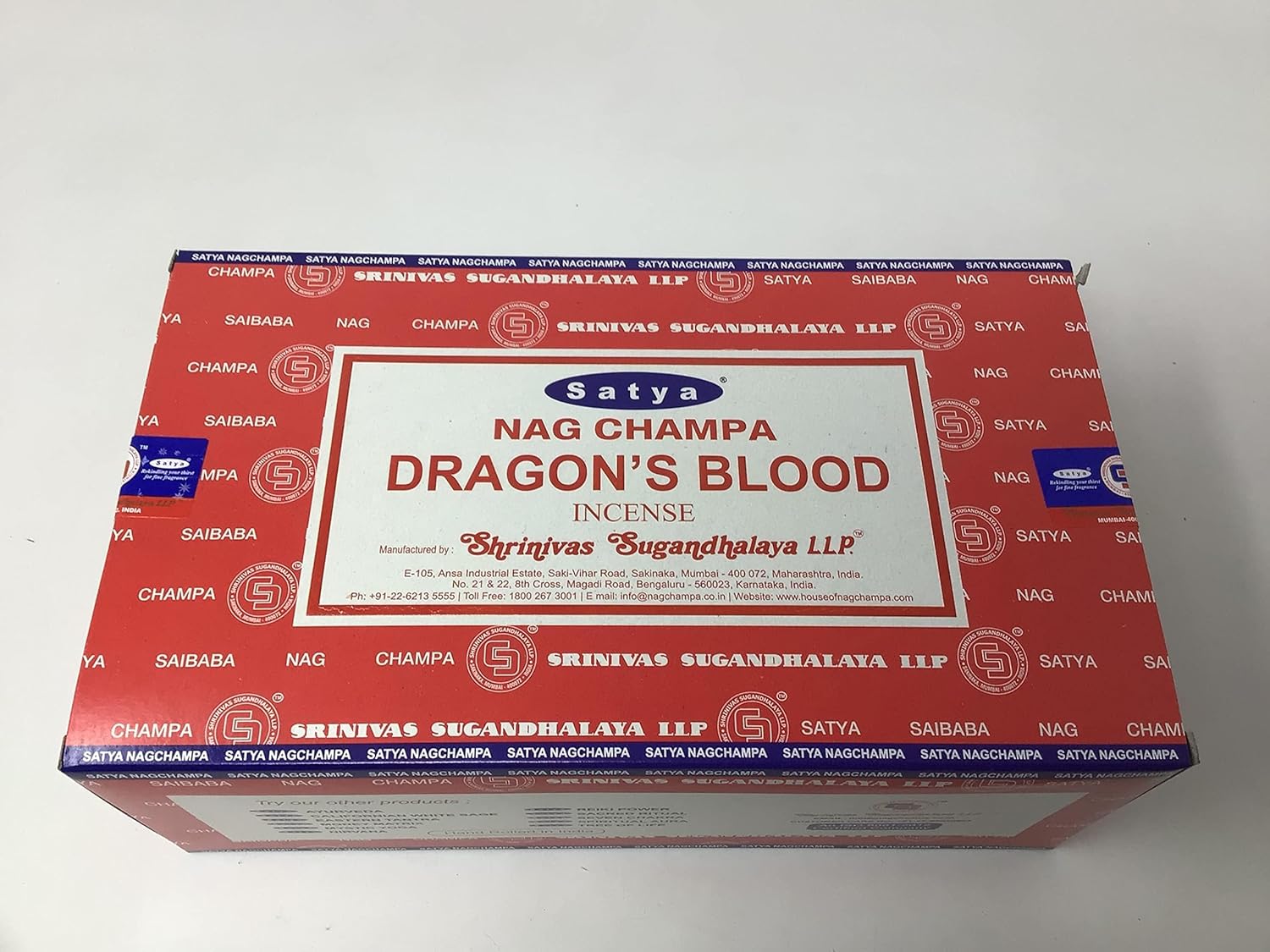 Satya Dragons Blood Incense Sticks