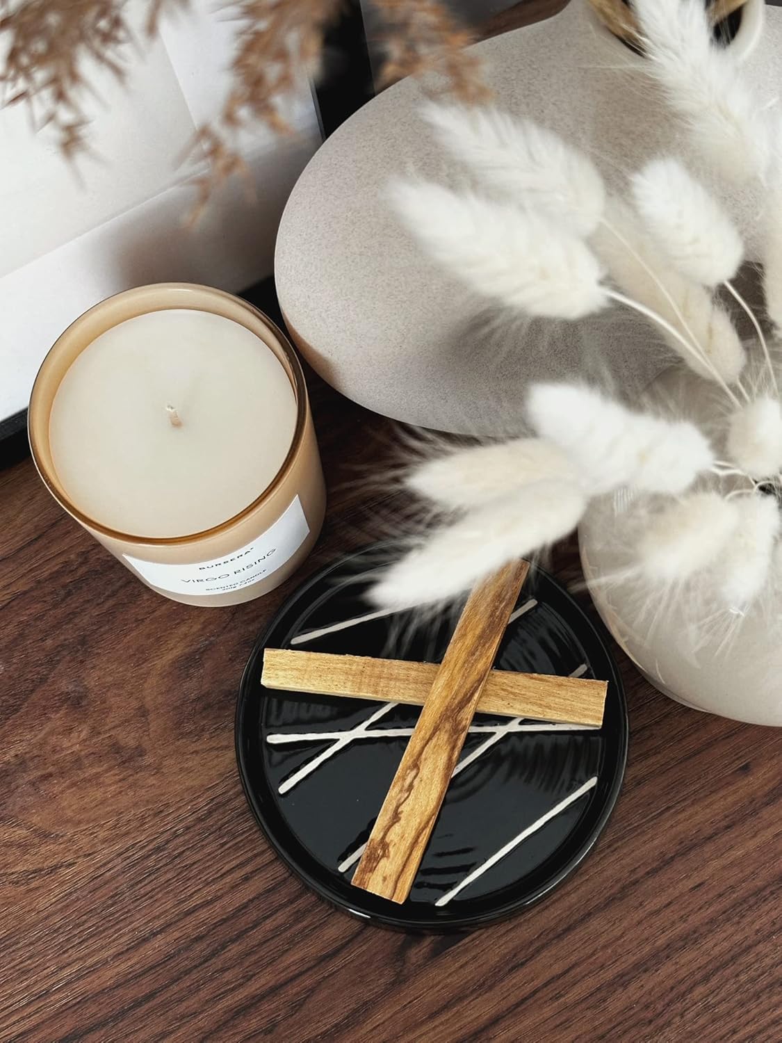 Bursera Onyx Ceramic Plate with Tree Planted