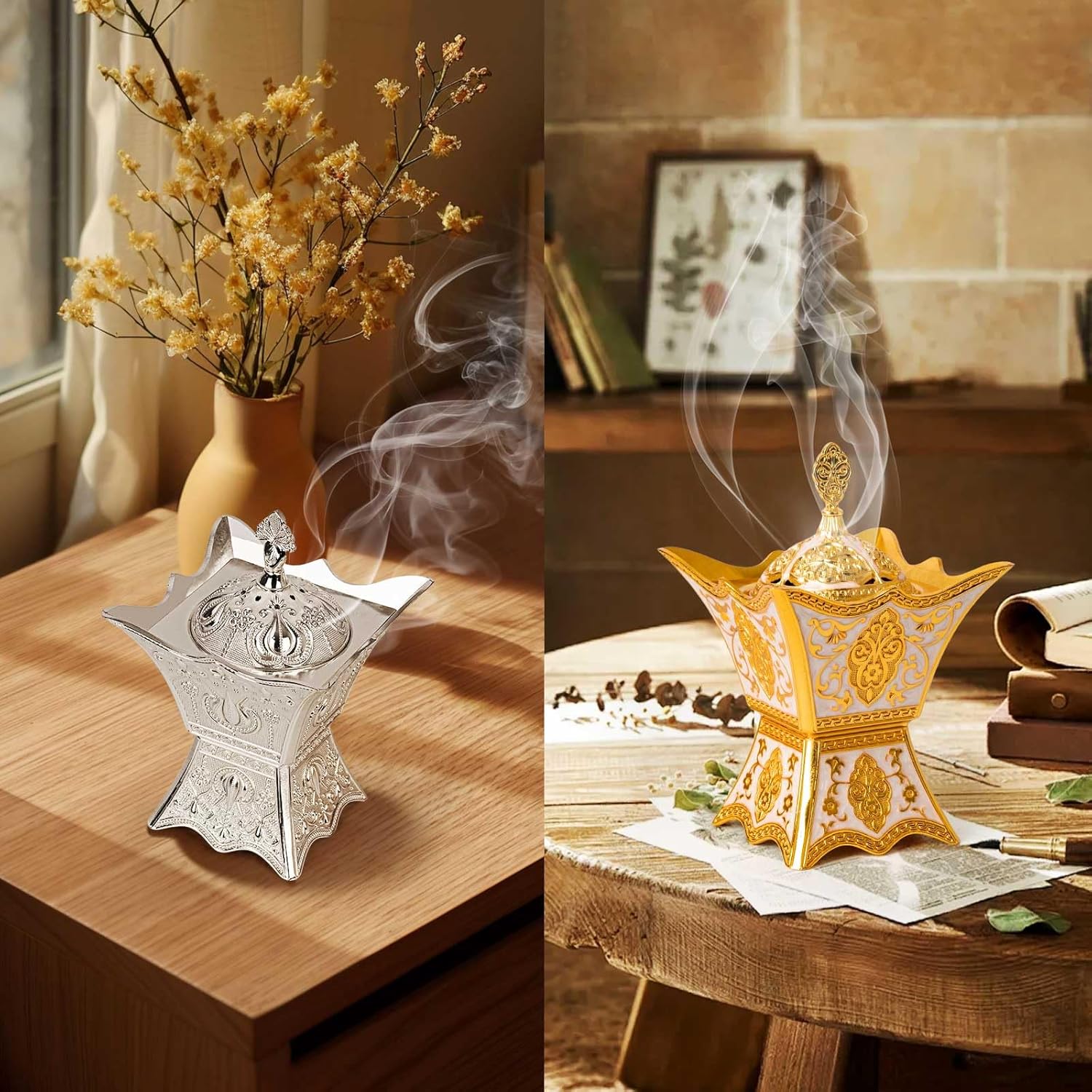 Bakhoor Incense Burner - Trophy Shape Gold