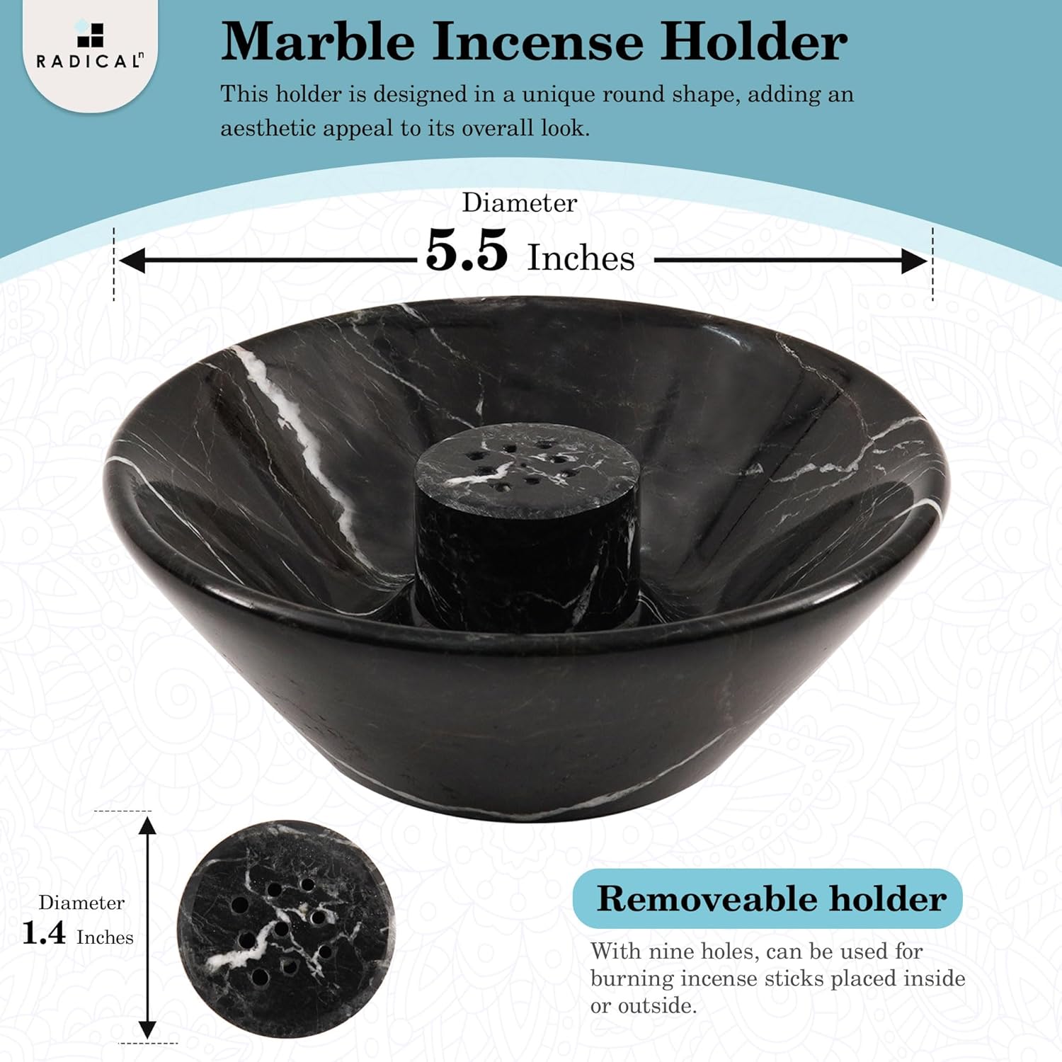 Radicaln Marble Incense Holder Set