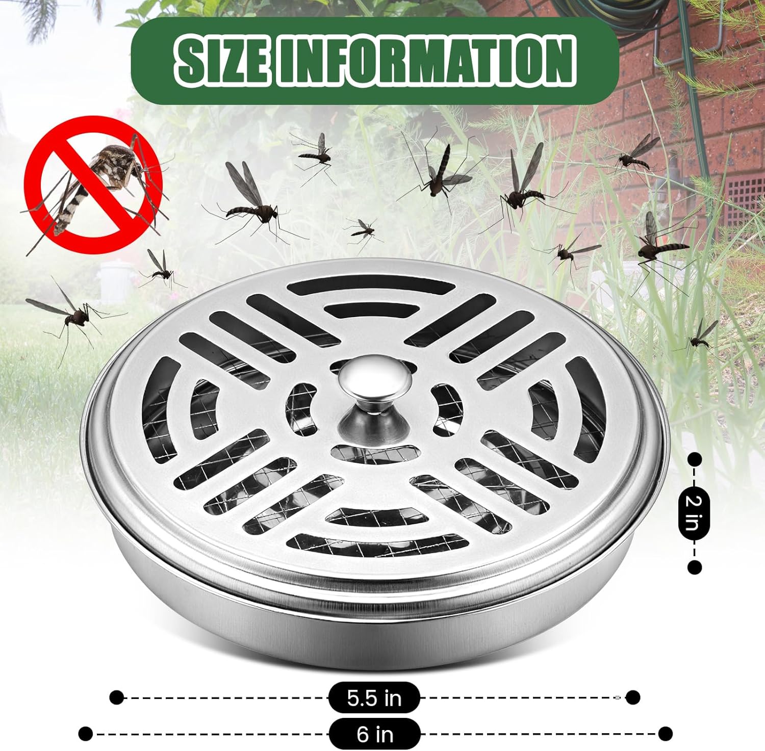 10 Pack Portable Mosquito Incense Holders with Handle