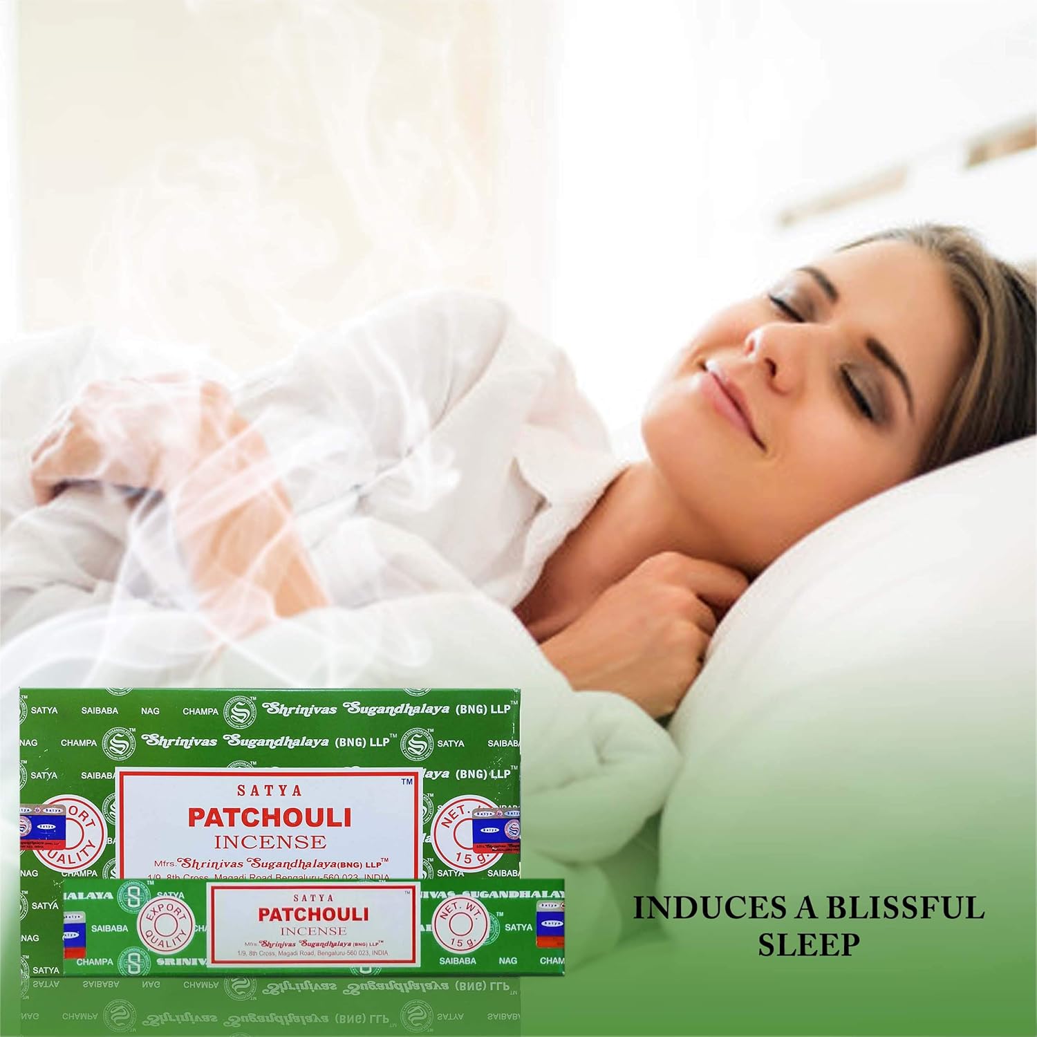 Satya Patchouli Incense Sticks 12 Count