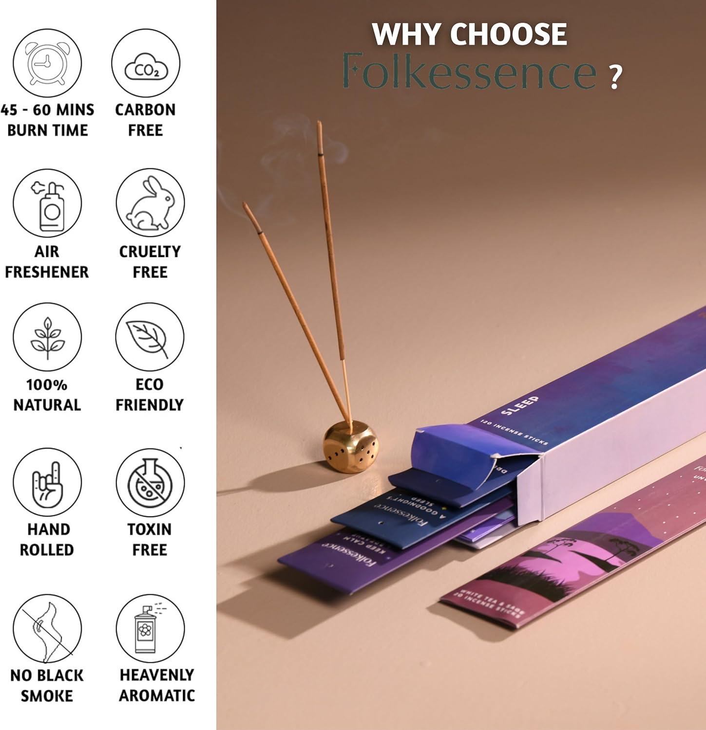 Folkulture Incense Sticks Variety Pack Set of 6
