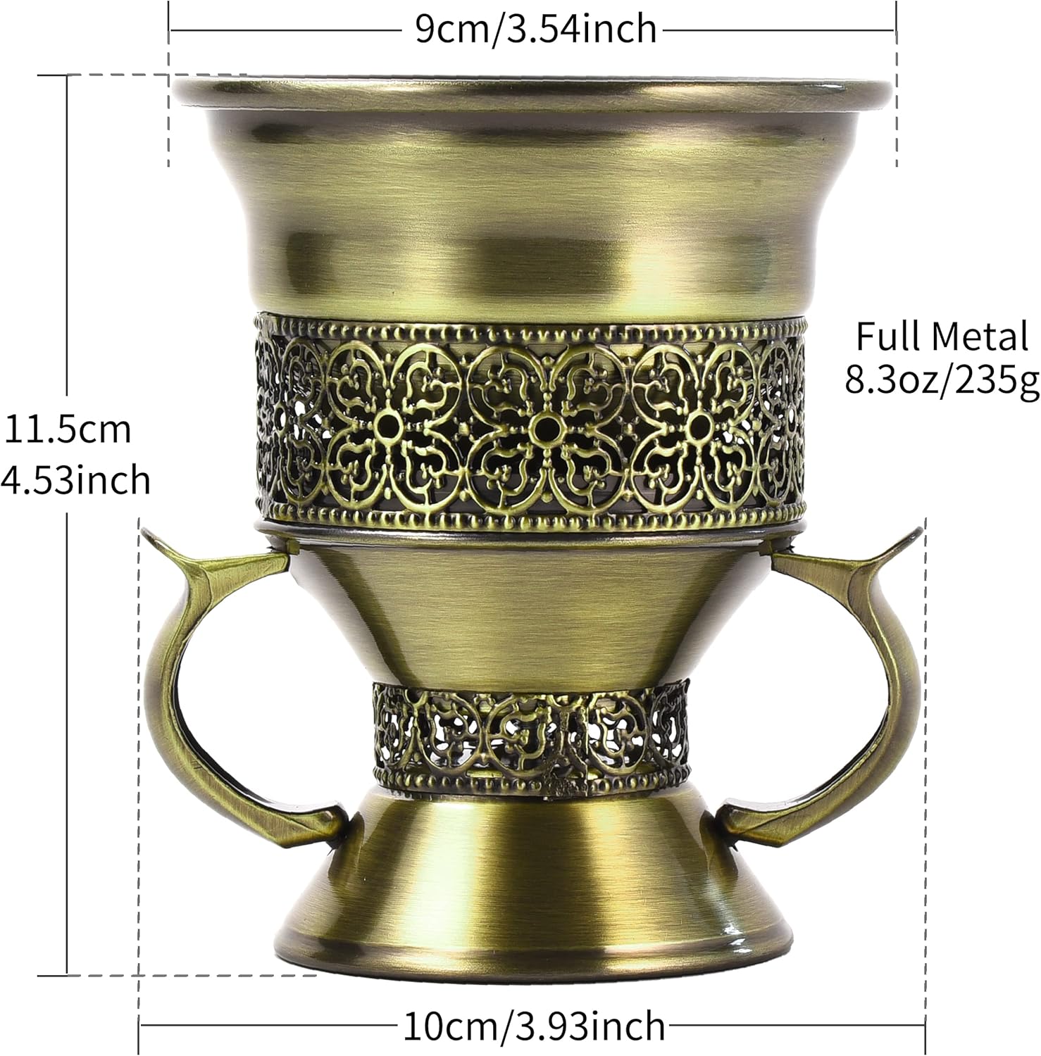 Frankincense Resin Incense Burner with Handle Tongs