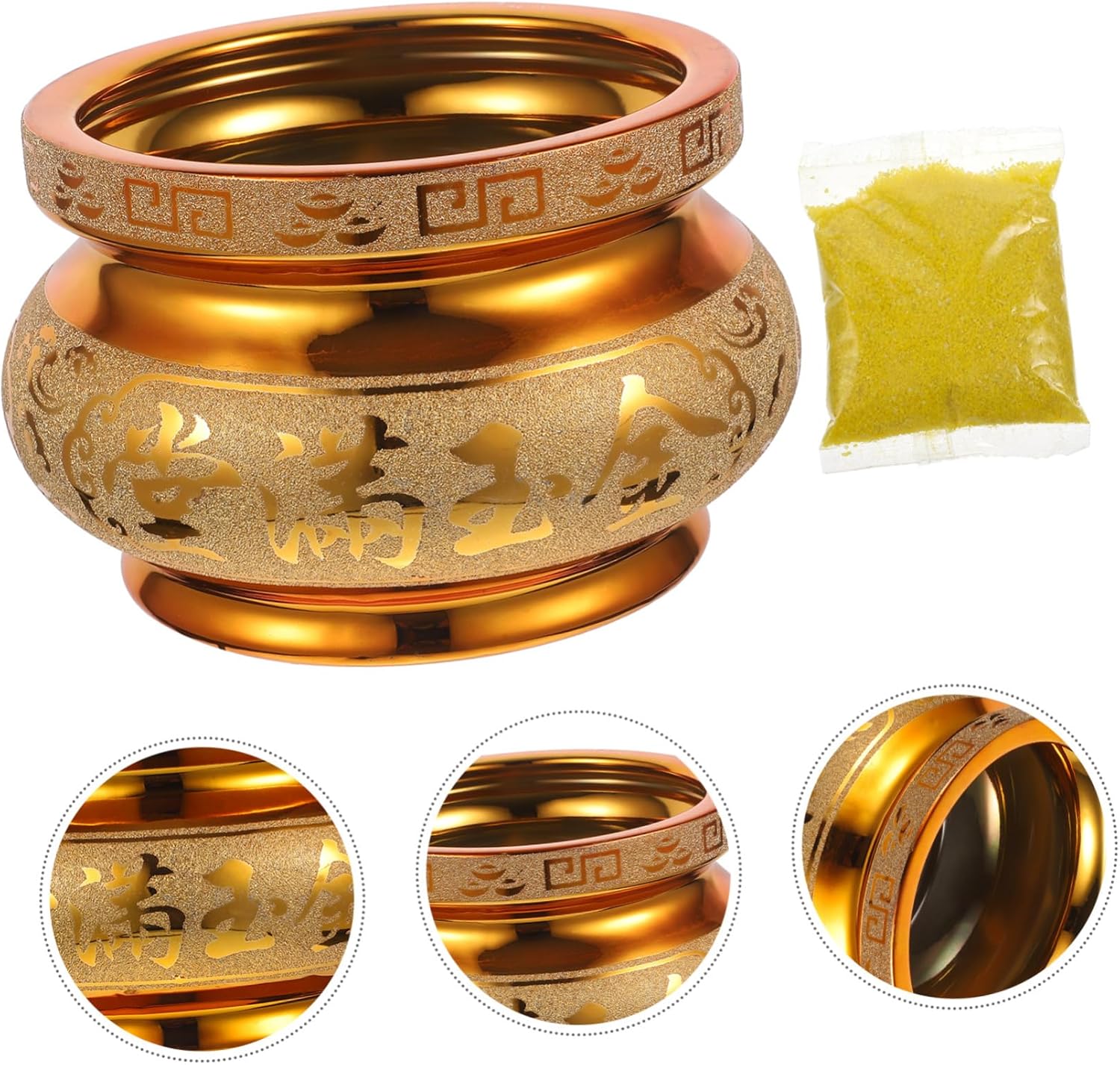 Amosfun Buddha Ceramic Incense Burner for Home and Meditation