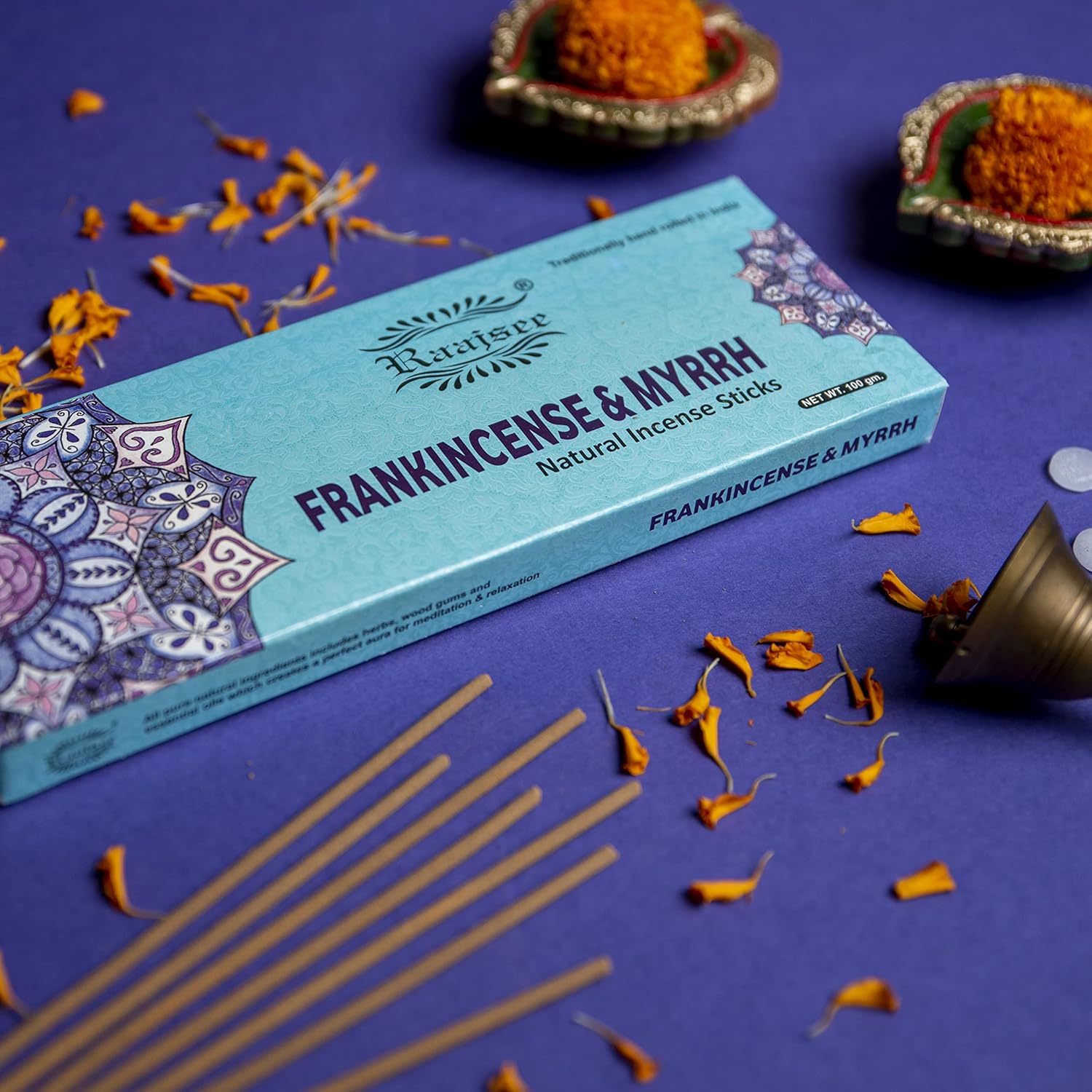 Raajsee Frankincense Myrrh Incense Sticks 100gm Pack