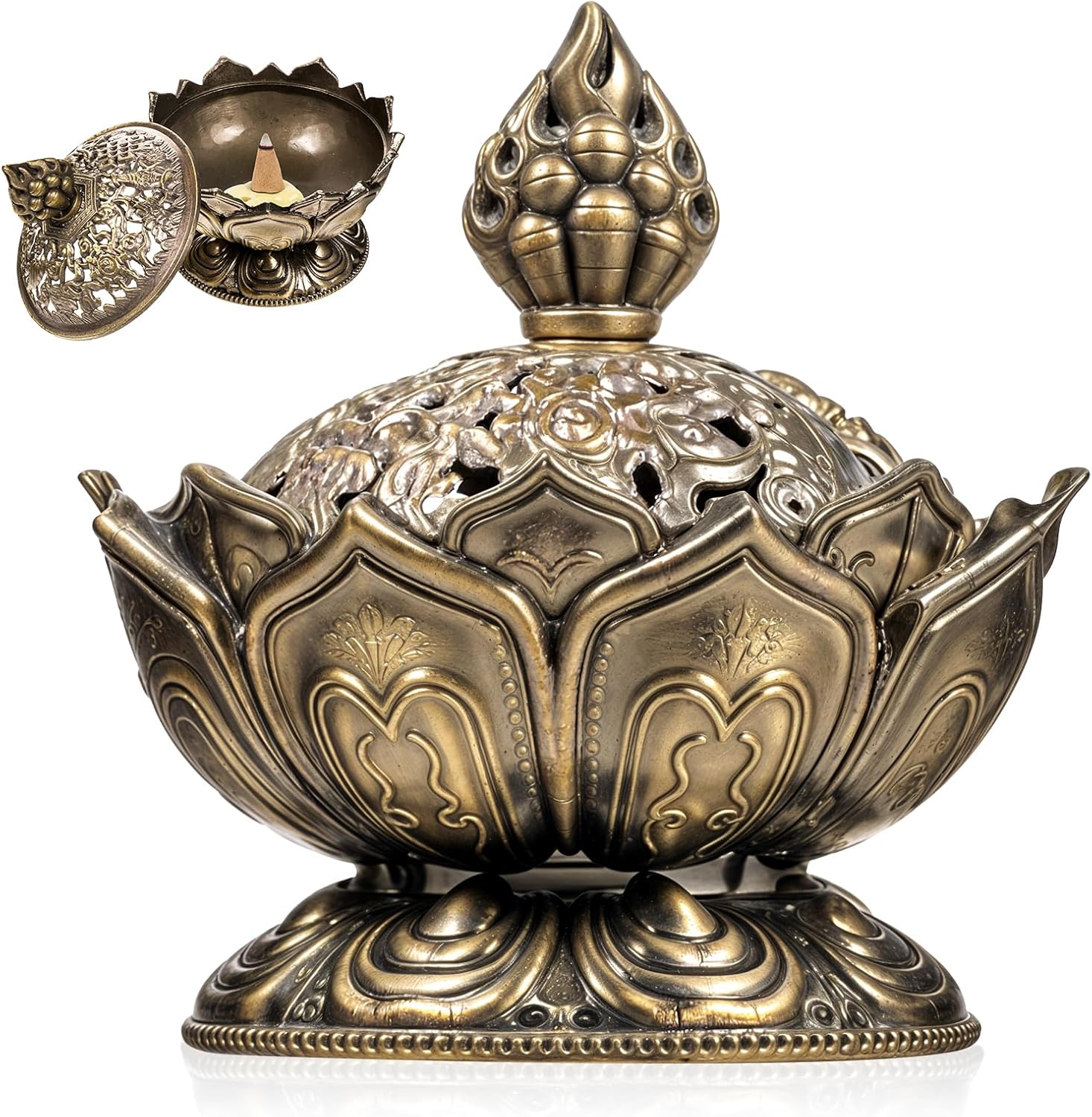 Classic Lotus Incense Burner Holder