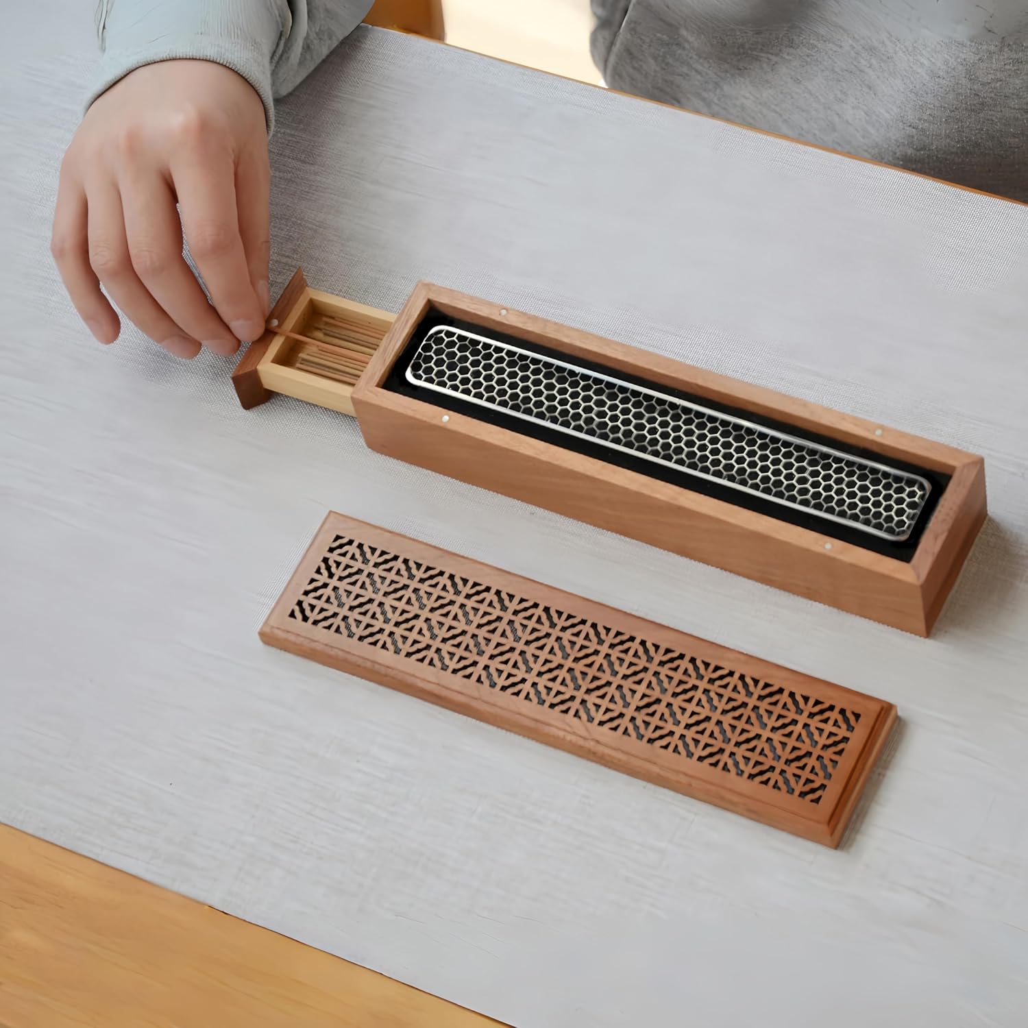 Moocervi Incense Holder with Storage Box