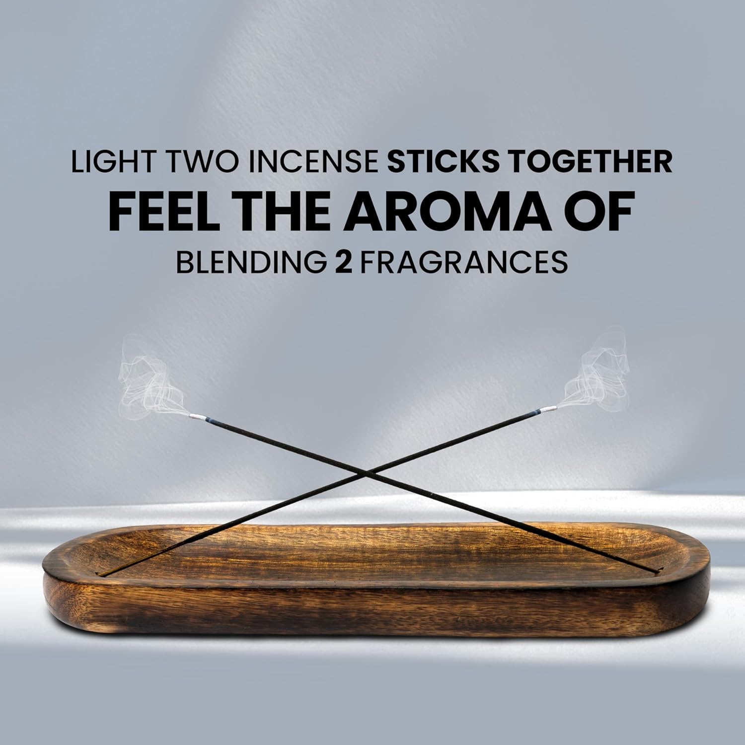 Handmade Wooden Incense Holder 11x4x12 Inches