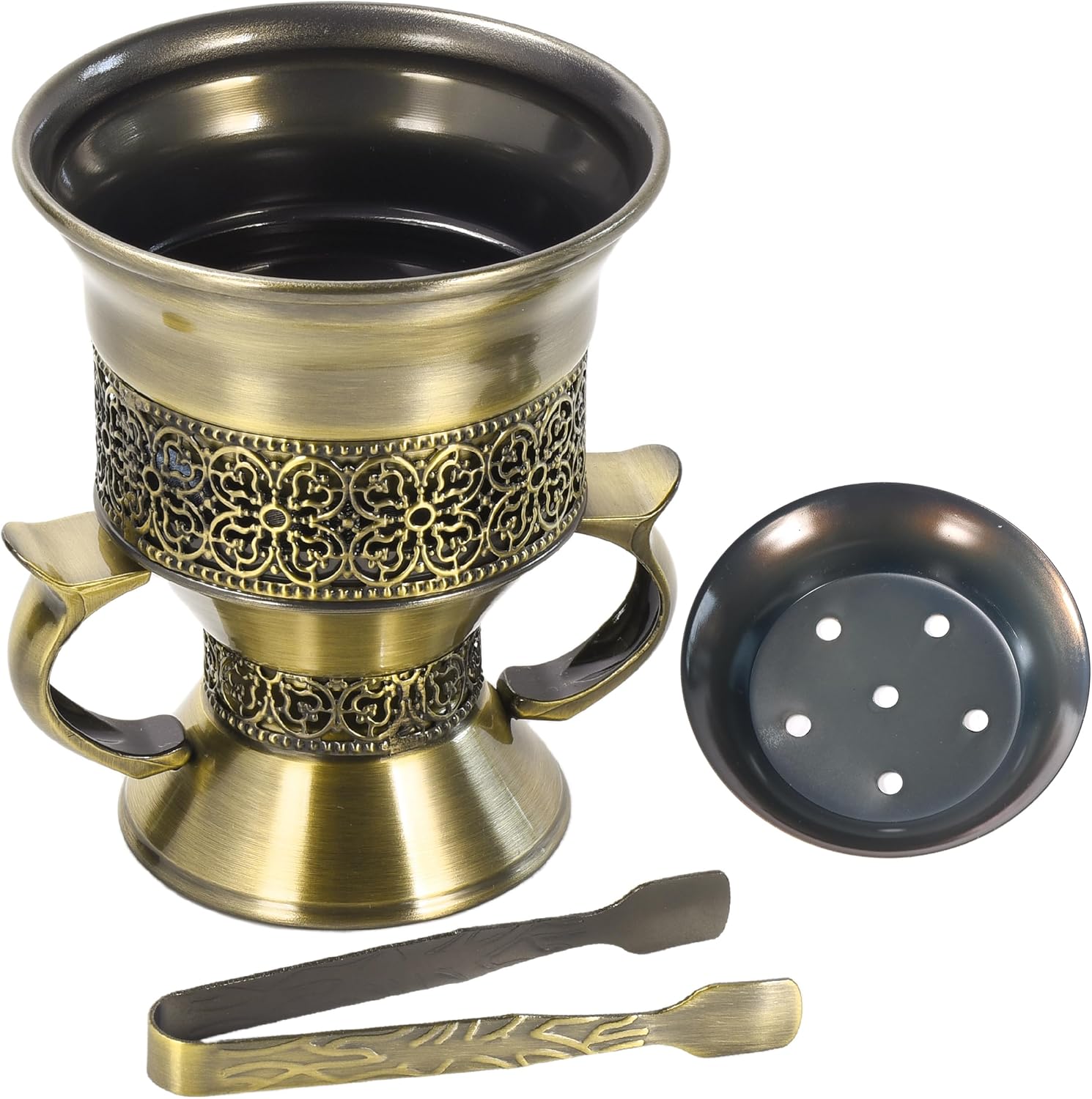 Frankincense Resin Incense Burner with Handle Tongs