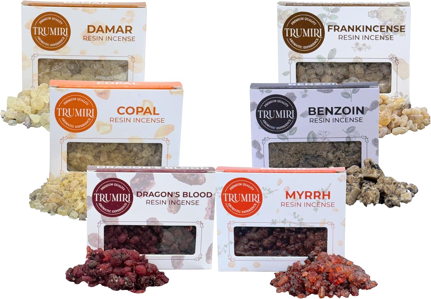 Trumiri Resin Incense Variety Pack 6x30g