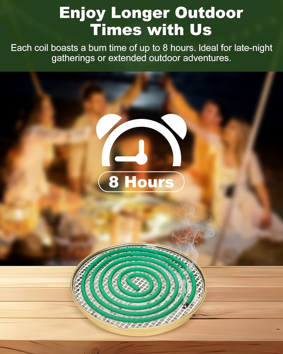 Elmeplh Mosquito Repellent Coils - 20 Coils with Stand