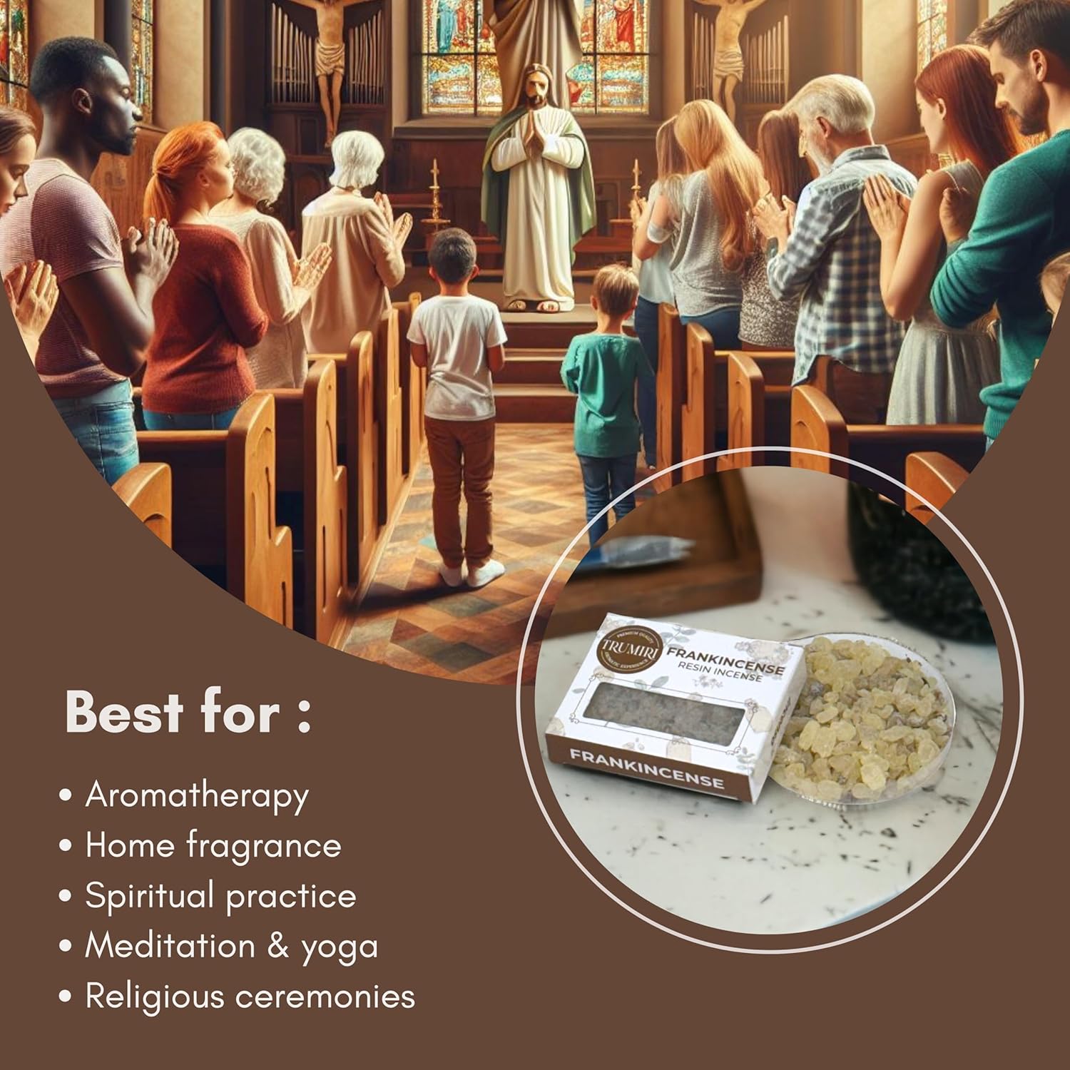 Frankincense Resin Incense for Church - 30g Pack