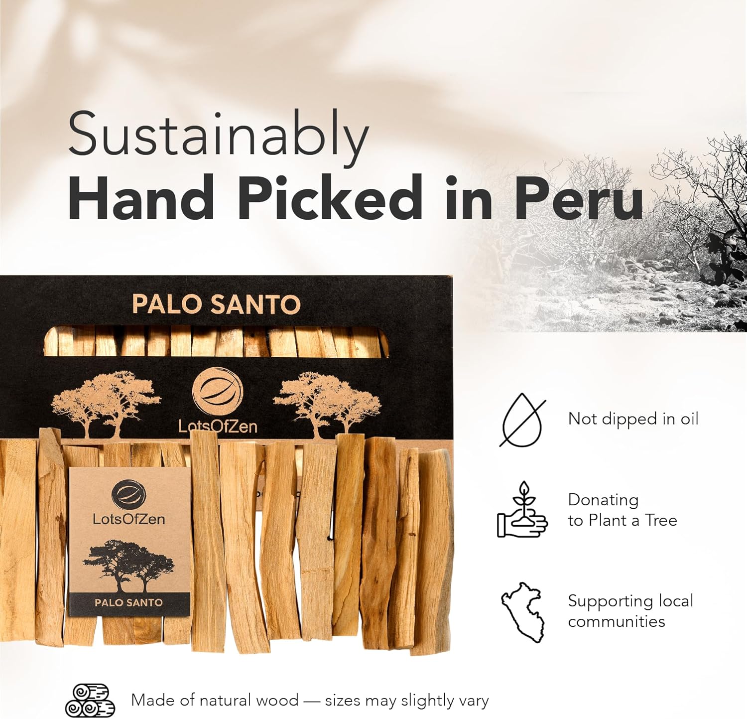 LOTS OF ZEN Palo Santo Sticks Authentic Large Pack
