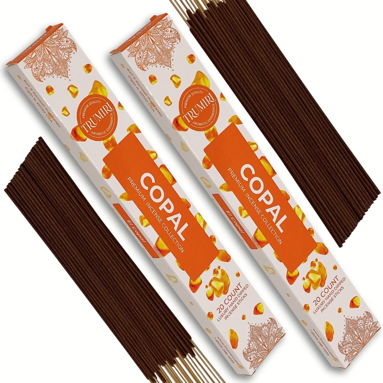 TRUMIRI Copal Incense Sticks - 40 Sticks Dual Pack