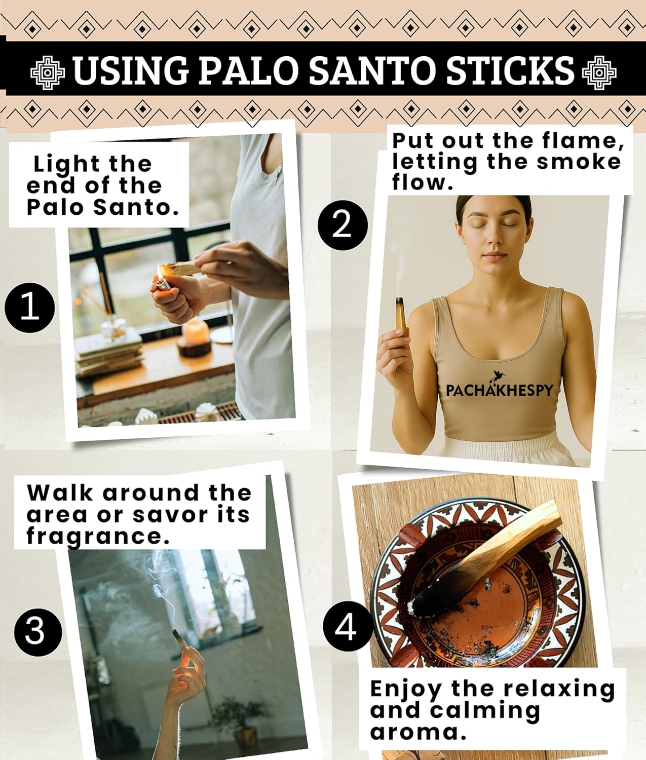 Pachakhespy Palo Santo Premium Sticks 8 Pack