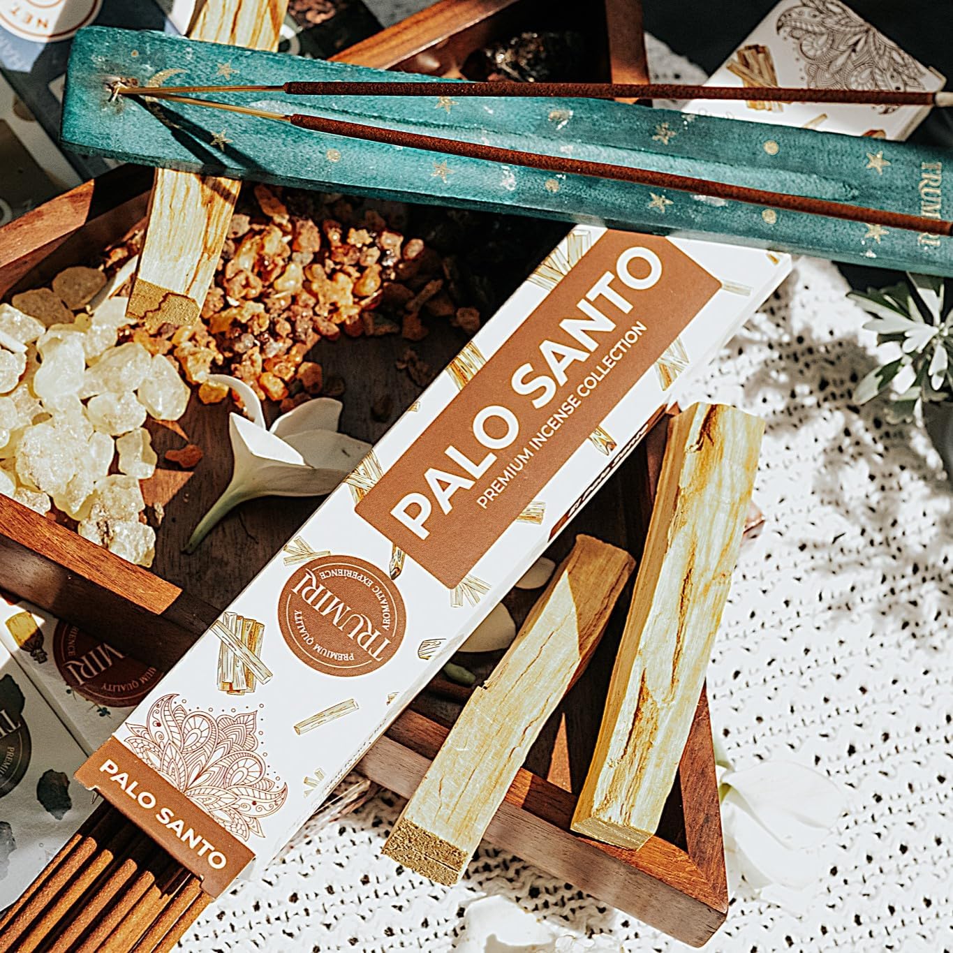TRUMIRI Classic Incense Sticks 120 Pack with Holder