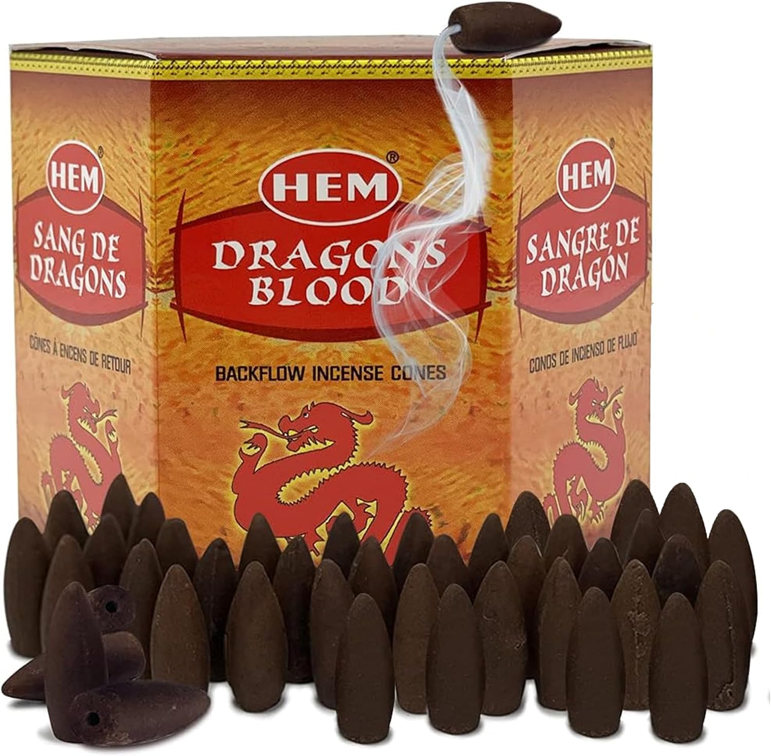 Dragons Blood Incense Cones for Aromatic Smoke Fountain